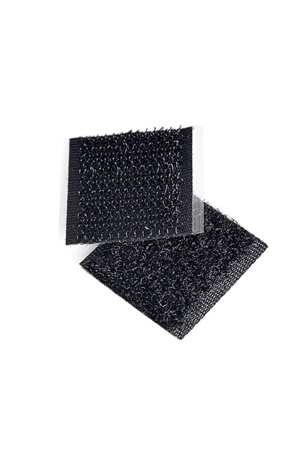 2x2 Cm 1000 Adet Siyah Kare Kesim Cırt Bant, Arkası Yapışkanlı
