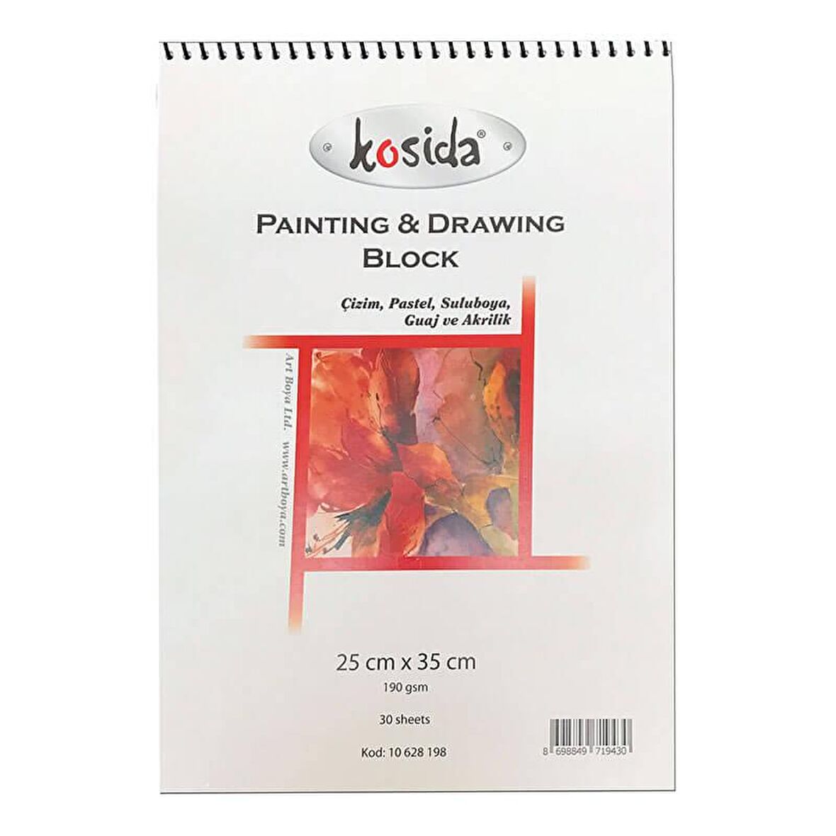 PONART KOSİDA 25X35 190 GR RESİM BLOK