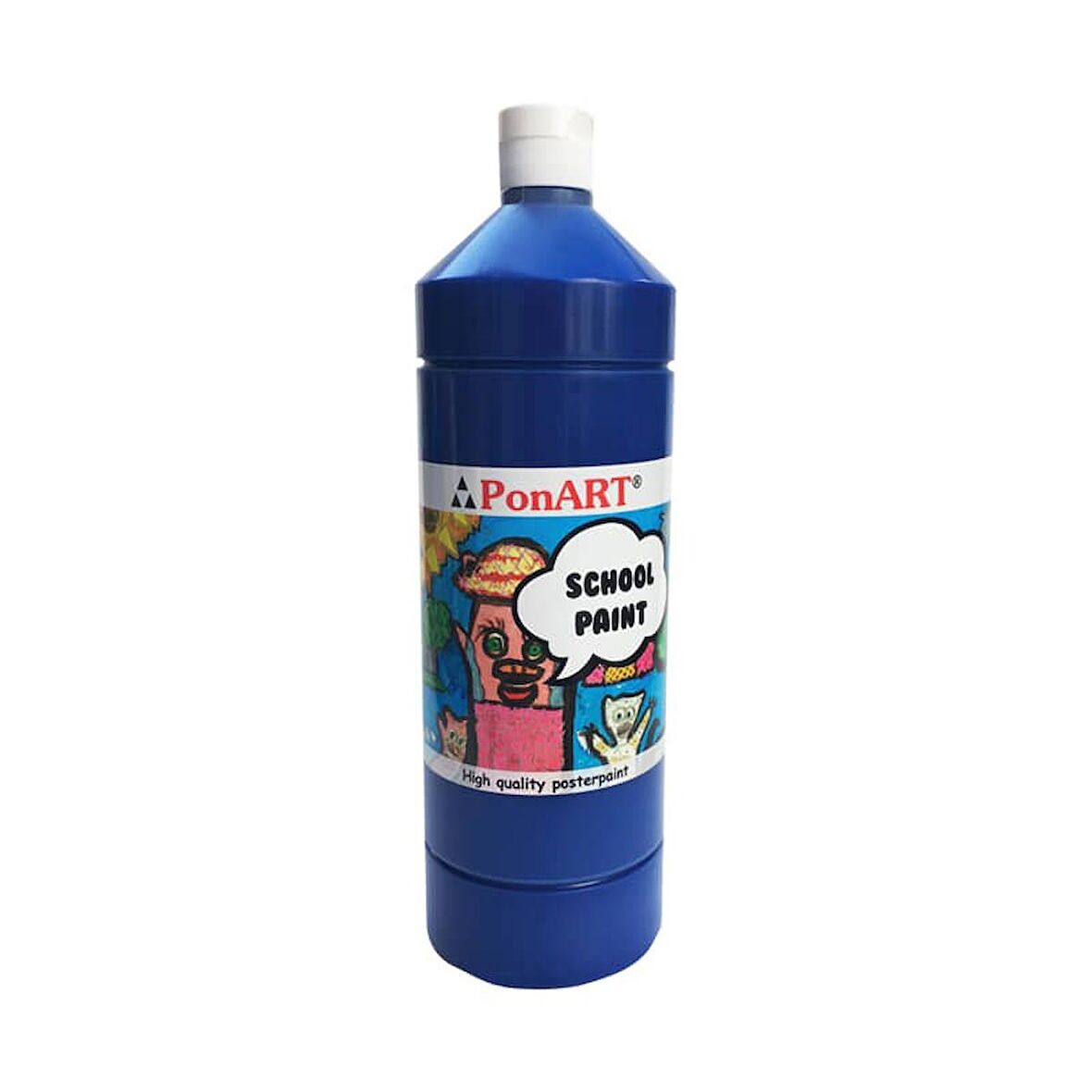 Ponart School Paint Çok Amaçlı Okul Boyası Koyu Mavi 250 ml