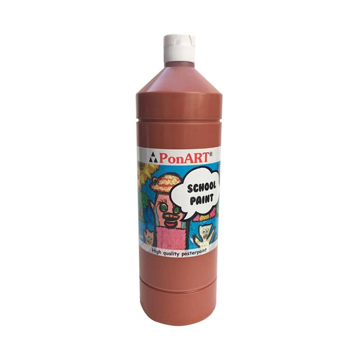 Ponart School Paint Çok Amaçlı Okul Boyası Açık Kahve 250 ml