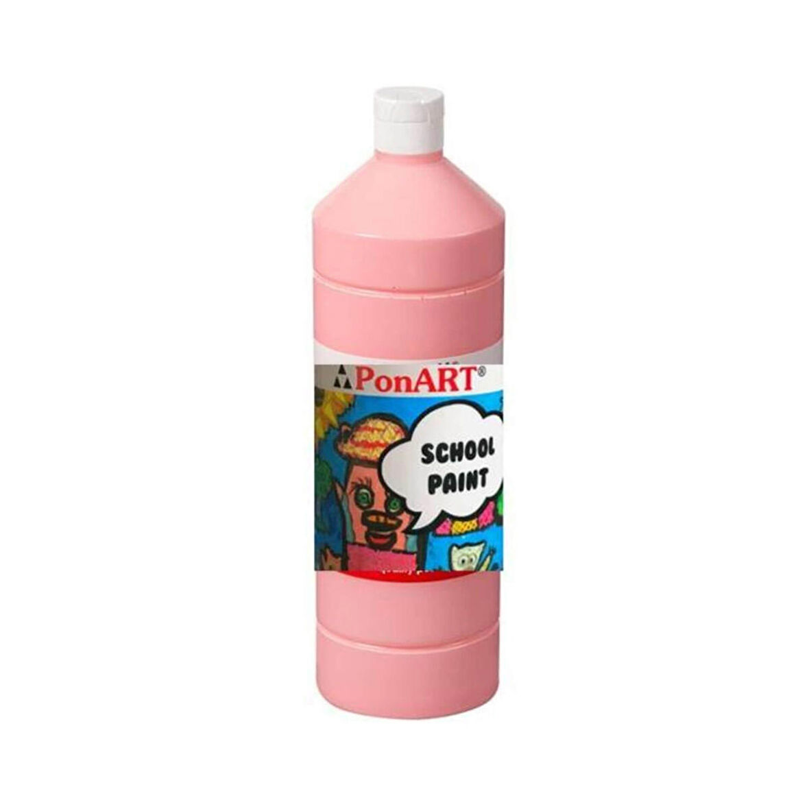 Ponart School Paint Pembe 250 ml. Tempera Boya 2223