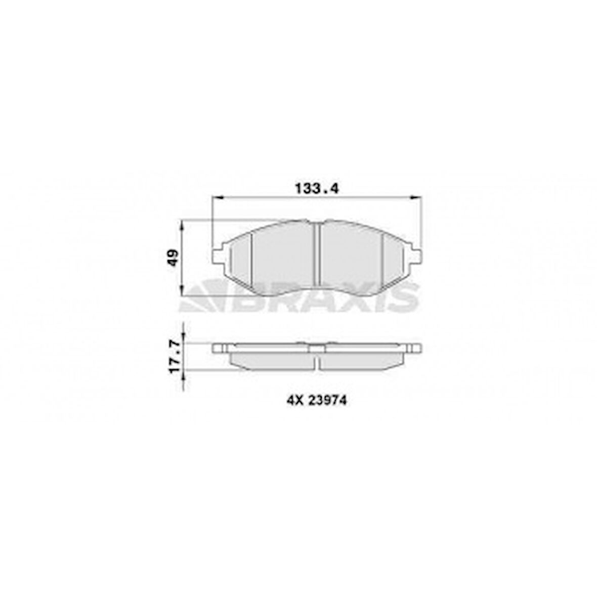 Chevrolet On Fren Balatası Kalos Aveo T200 T250 - Braxıs Aa0085