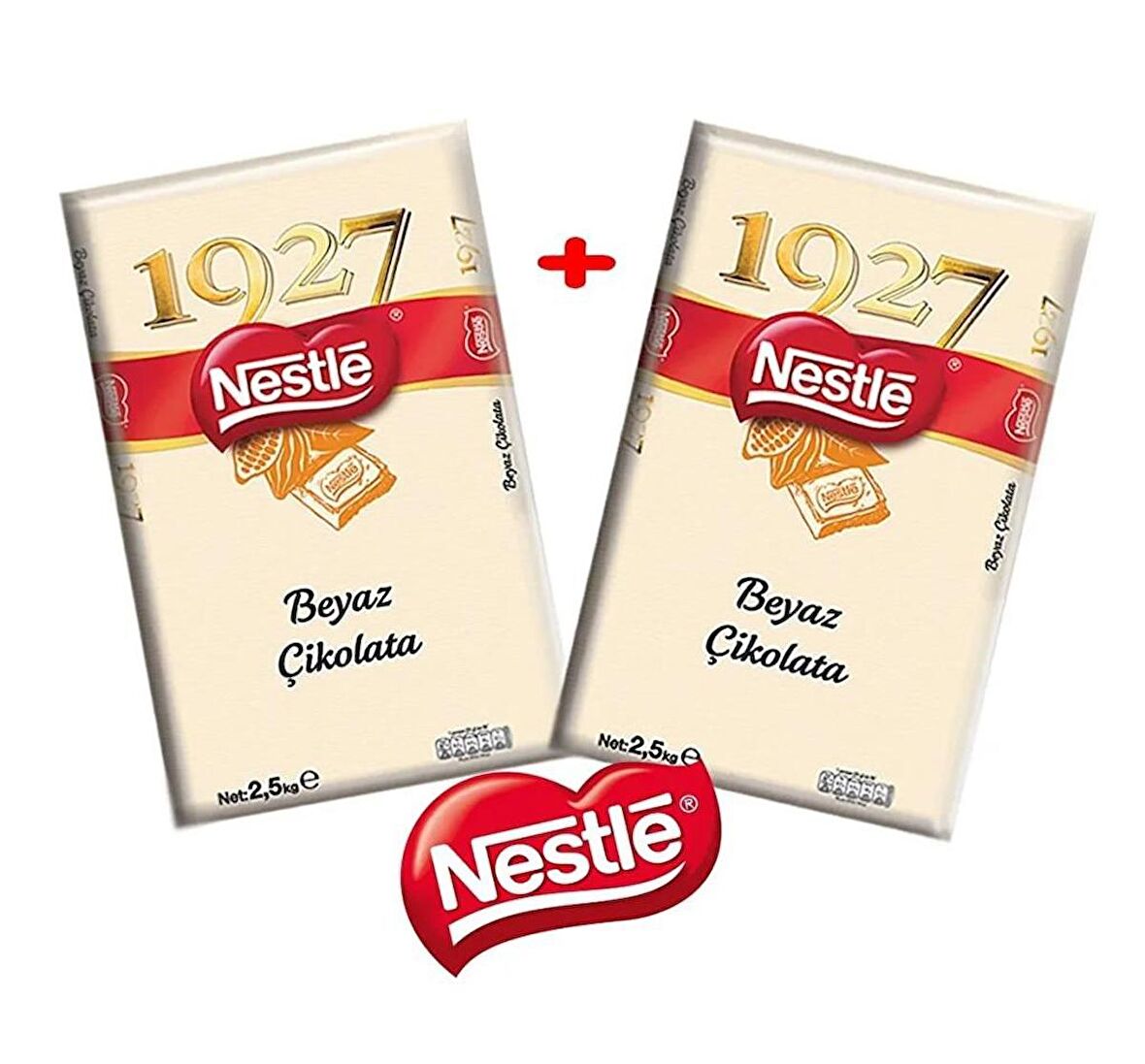 Nestle 1927 Kuvertür Beyaz Çikolata - 2,5 Kg X 2 Adet