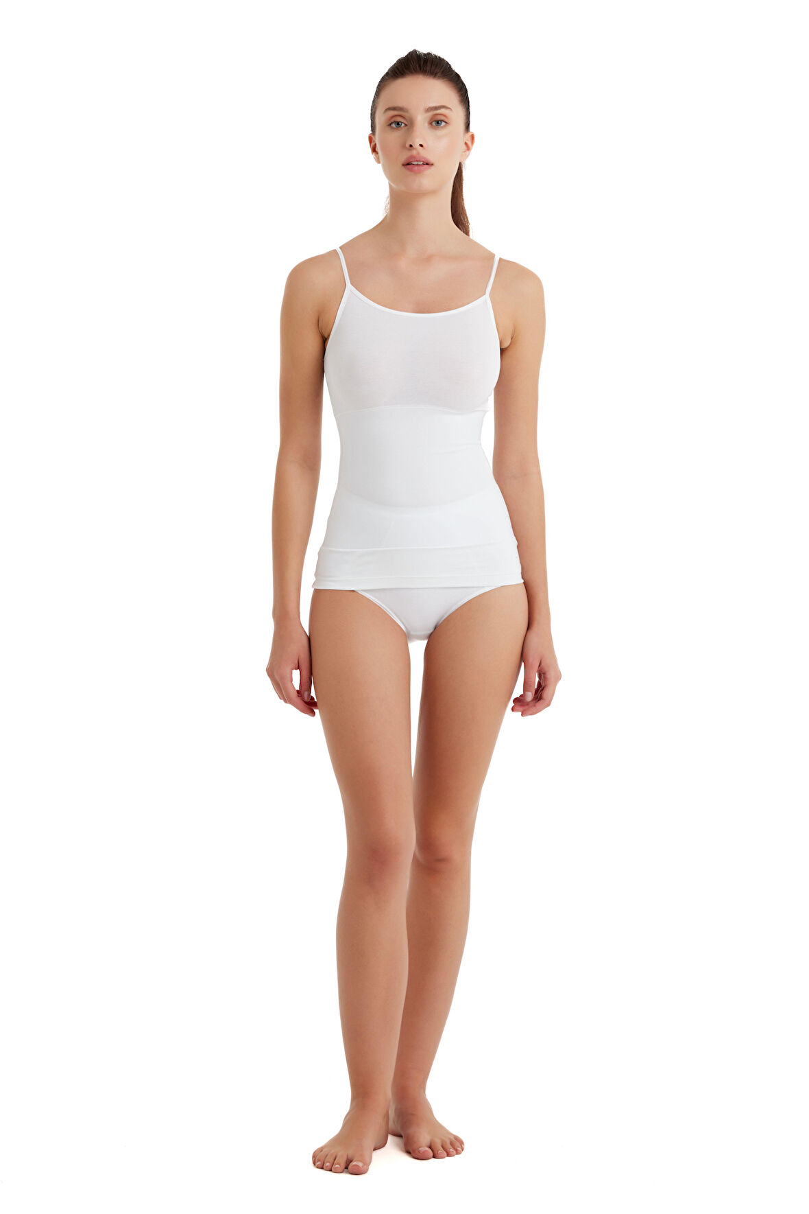 Blackspade Kadın Beyaz Atlet Korse Illusion 1481