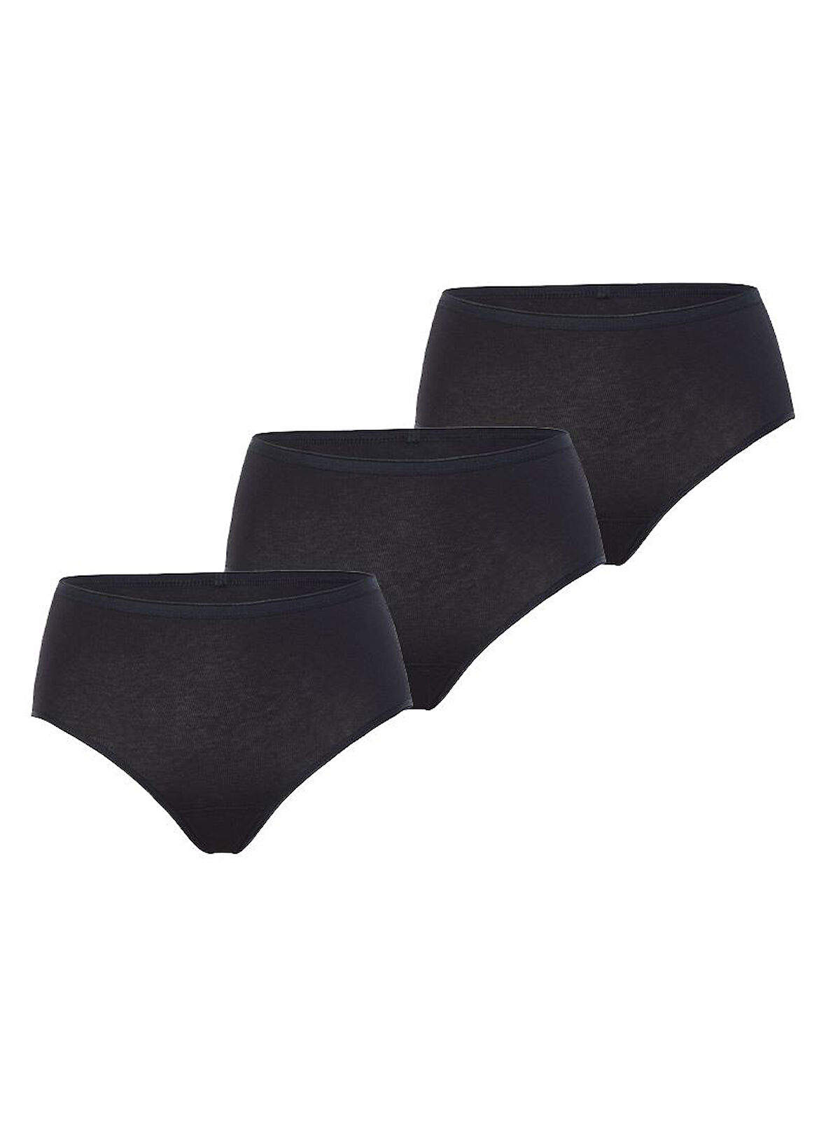 Blackspade Kadın Siyah Külot 3'lü Paket Essential 1577