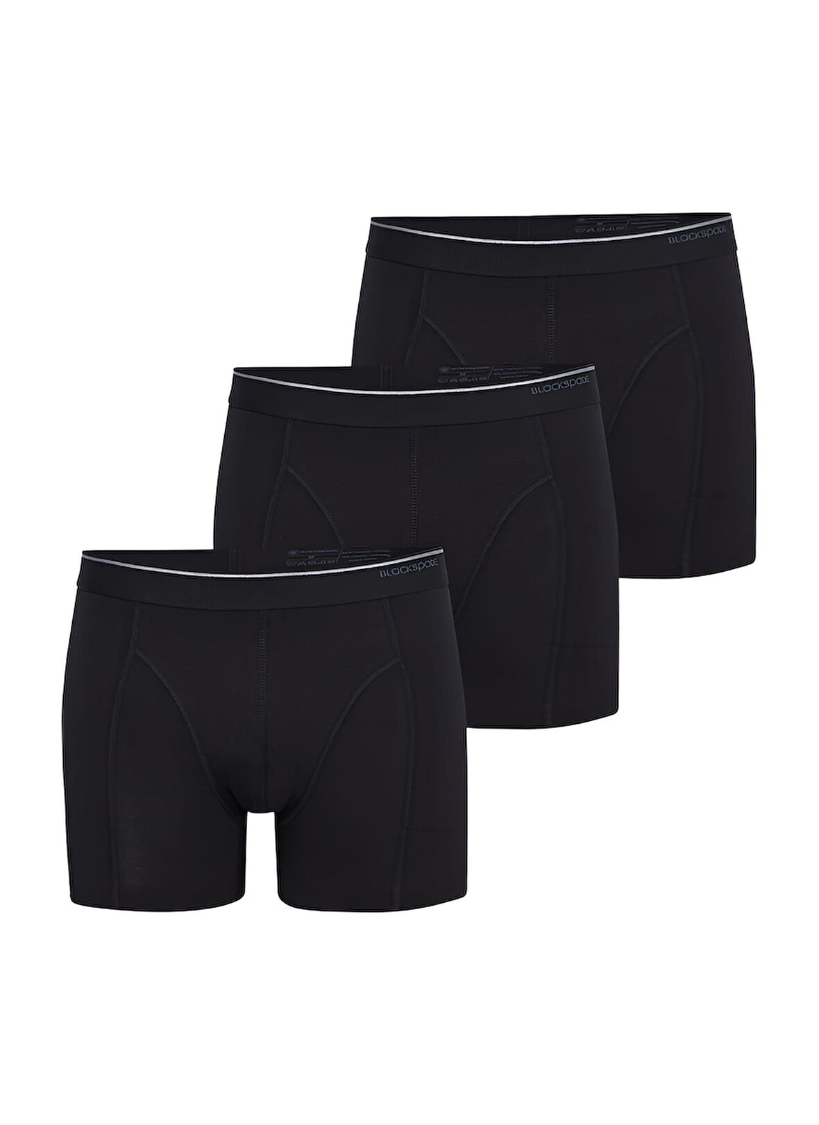 Blackspade Erkek Siyah Boxer Pamuklu 3'lü Paket 9673