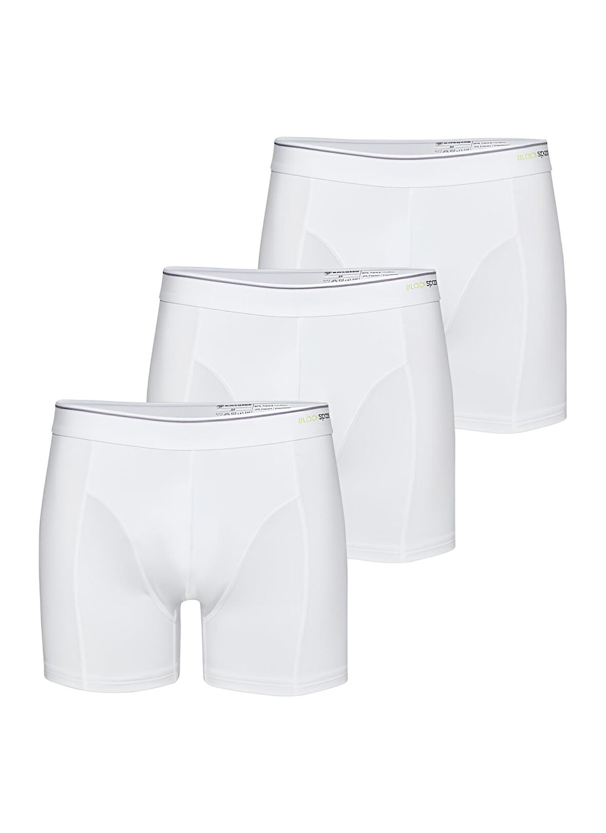Blackspade Erkek Beyaz Boxer Pamuklu 3'lü Paket 9673