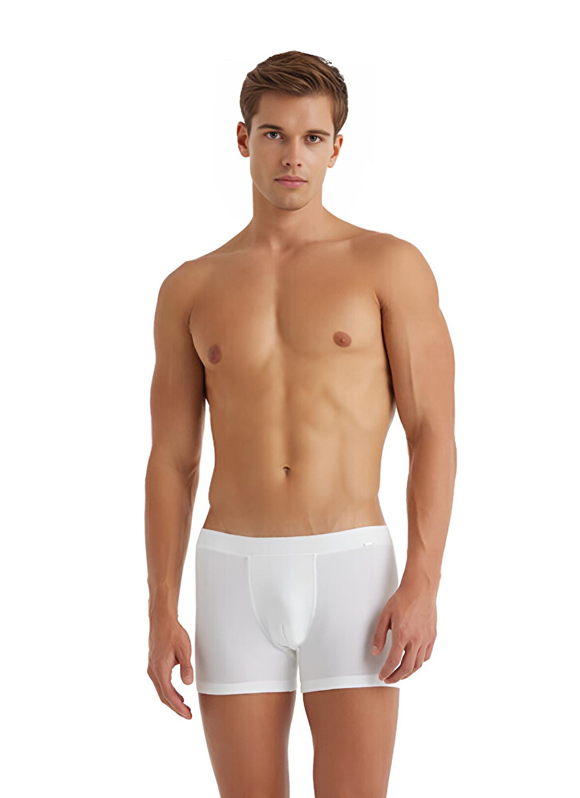 Blackspade Erkek Beyaz Modal Elastan Boxer Silver 9310