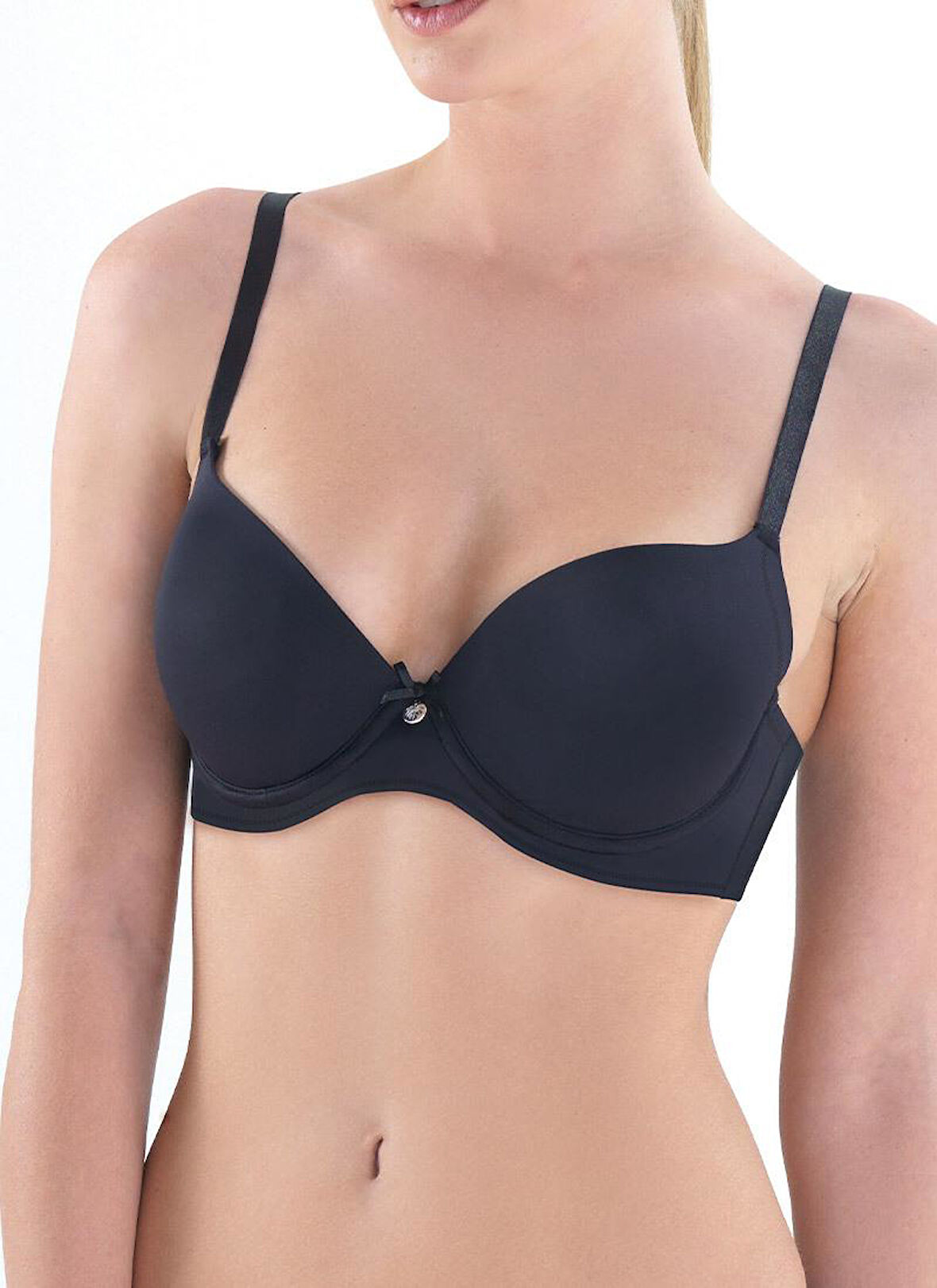 Blackspade Siyah Dolgusuz Soft Kap Sütyen Essential 3005