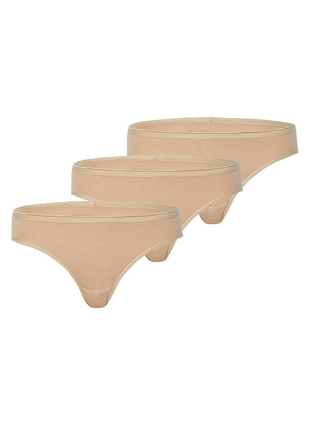 Blackspade Kadın Ten Slip Külot 3'lü Paket Essential 1575