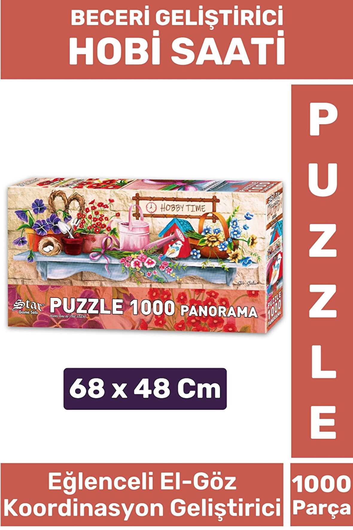 Özel Eğlenceli El Göz Koordinasyon Beceri Görsel Algı Geliştirici Çocuk 1000 Parça PUZZLE HOBİ SAATİ