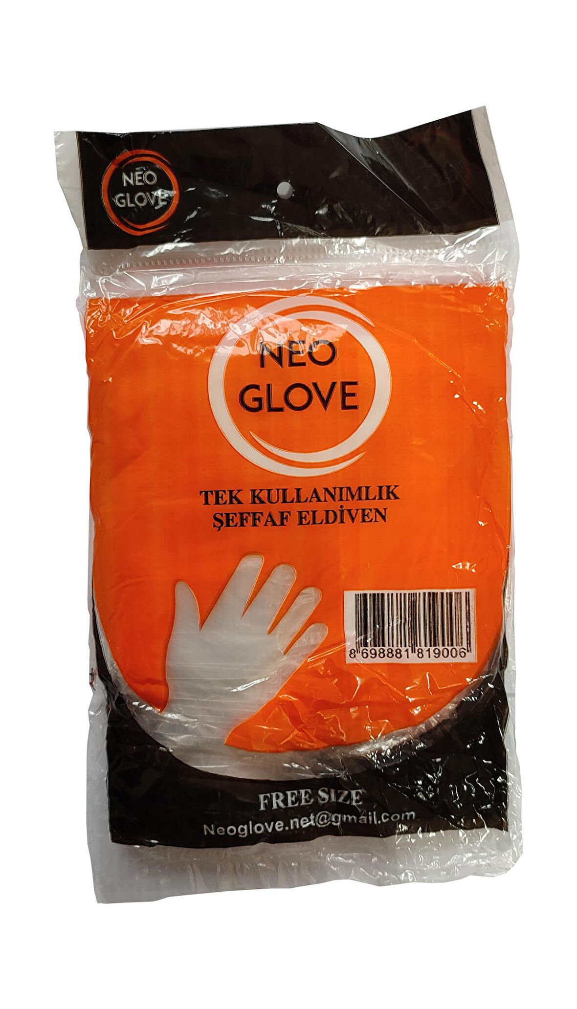 Neoglove Tek Kullanımlık Şeffaf Market İş Temizlik Eldiveni - Büyük Boy - 100 Adetlik Paket