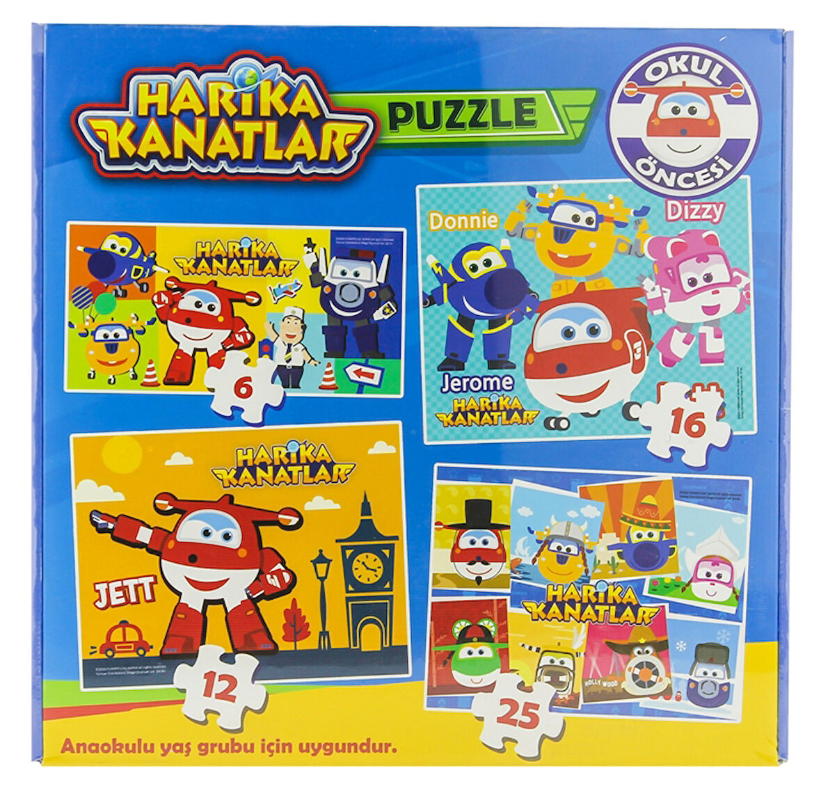 Harika Kanatlar Okul Öncesi 4'Lü Puzzle