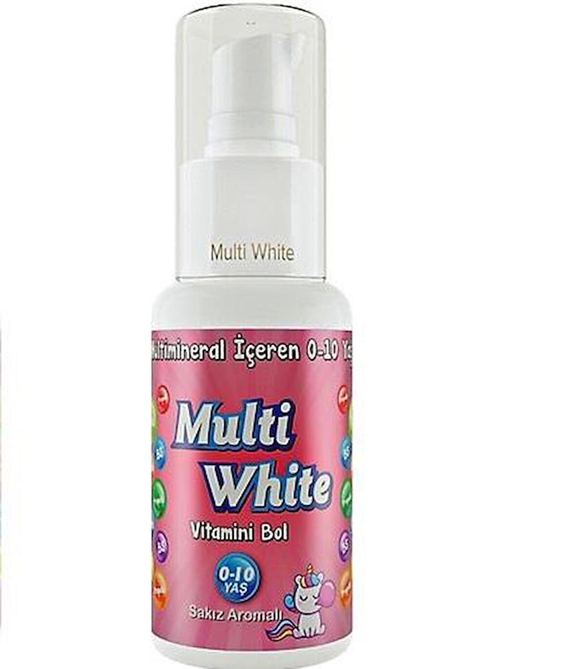 Multi White Multivitamin ve Multimineral İçeren Çocuk Diş Macunu 50 ml