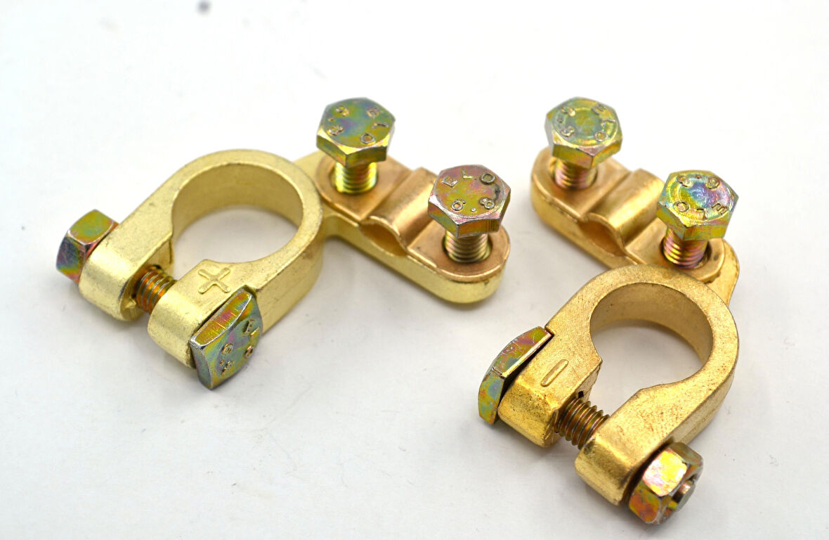 Akü Kutup Başı Terminal Takımı Artı Eksi Set Zamak Alaşım Elo