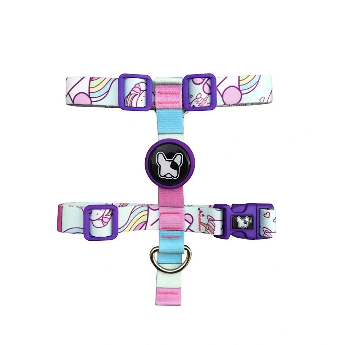 Dogness H-tip Unicorn Blue L Orta-Büyük Irk Köpek Göğüs Tasması (Göğüs 48 cm x 75 cm)