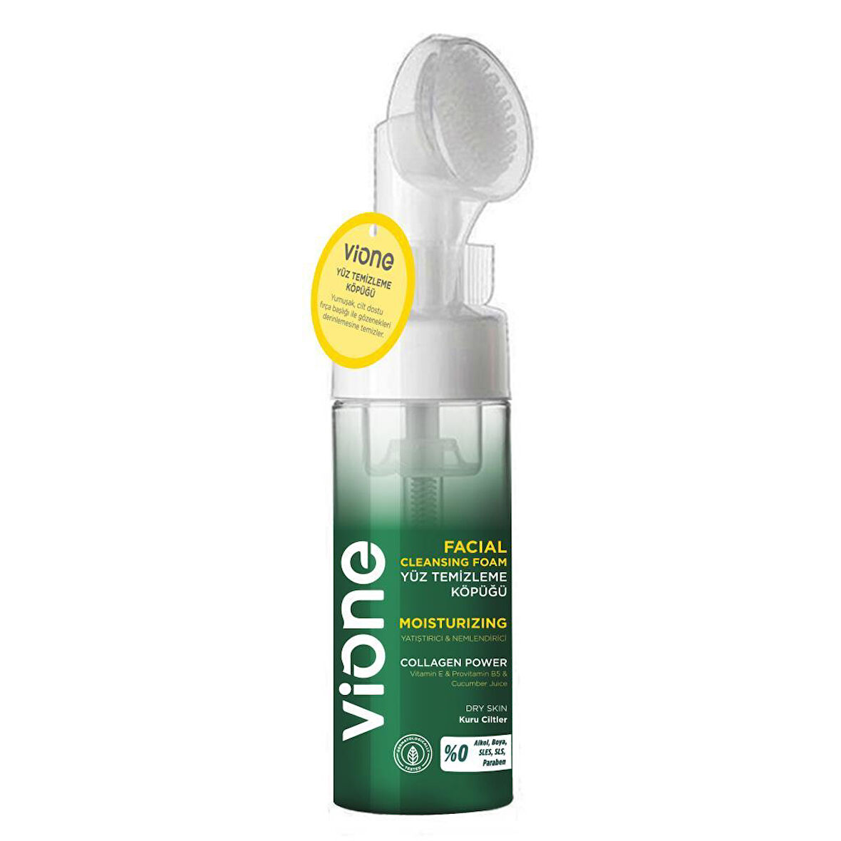 vione Yatıştırıcı &nemlendirici Özel Fırçalı Yüz Temizleme Köpüğü 150 Ml.