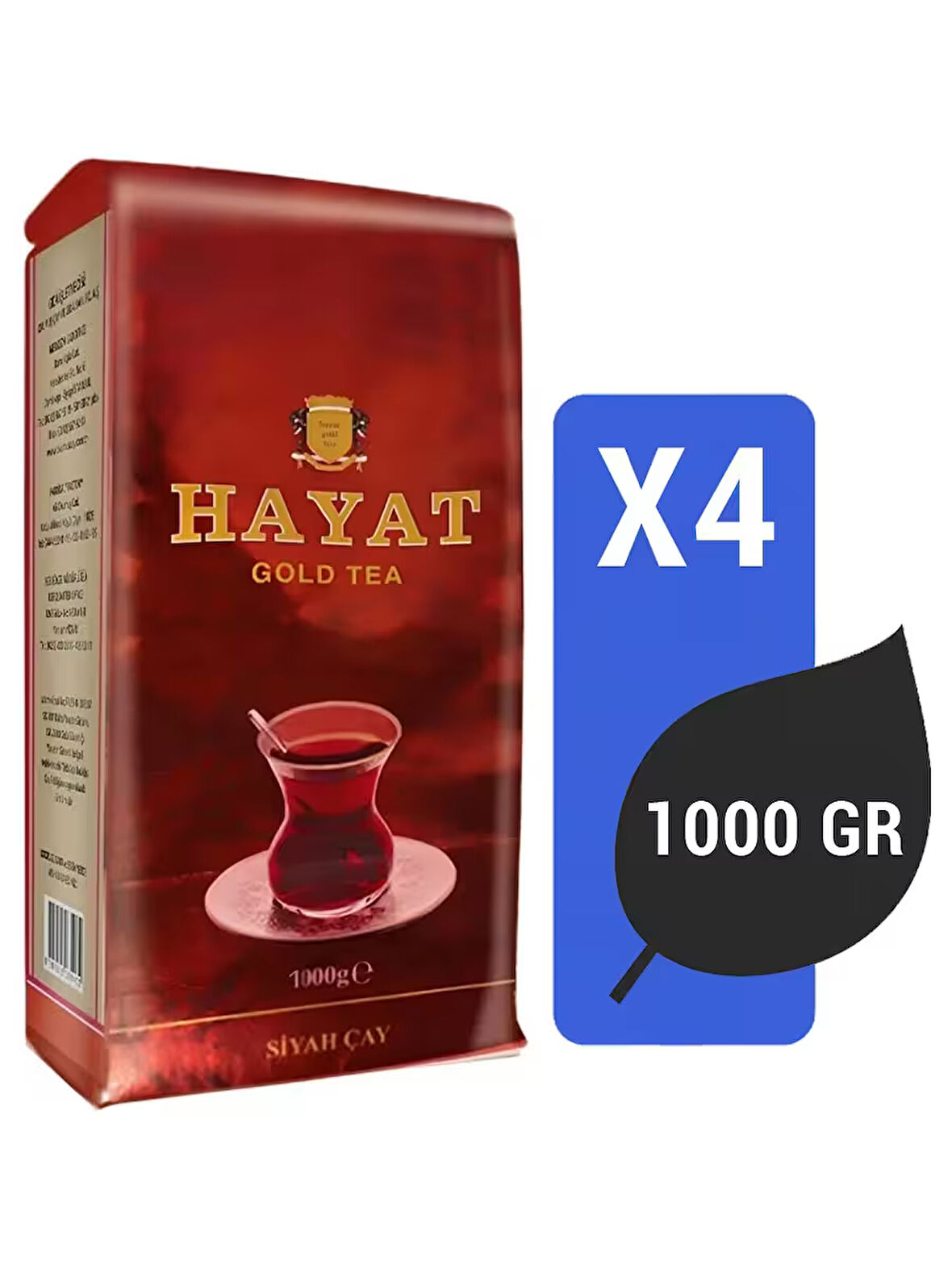 Güzel Çay Hayat Gold Tea 1000 Gr X 4 Adet