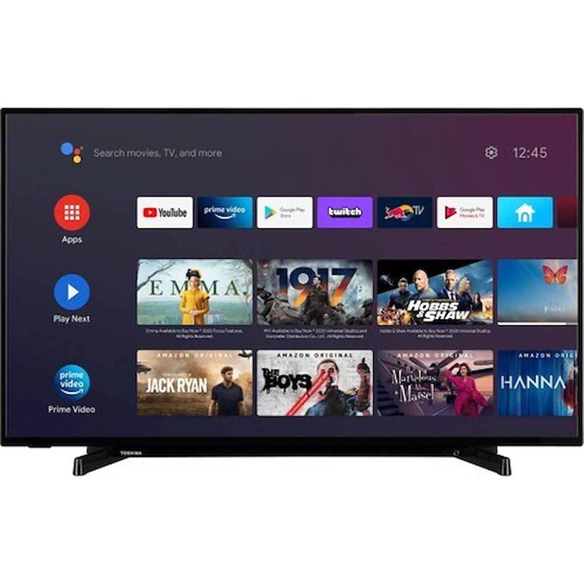 Toshiba 43UA2263DT 4K Ultra HD 43" 109 Ekran Uydu Alıcılı Android Smart LED TV