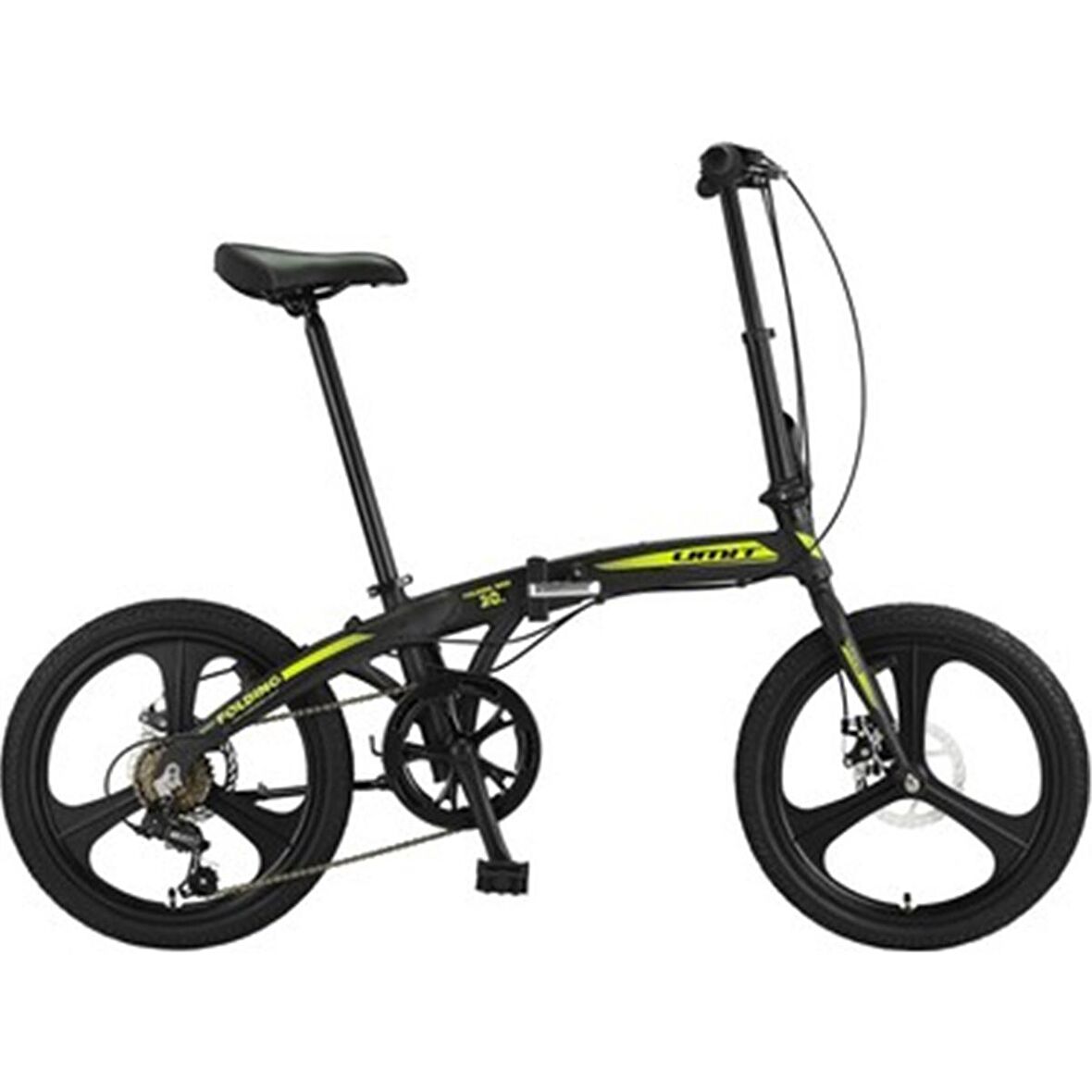 ÜMİT 2037 FOLDING-2D KATLANIR BİSİKLET 20 JANT 6 VİTES SİYAH LİME