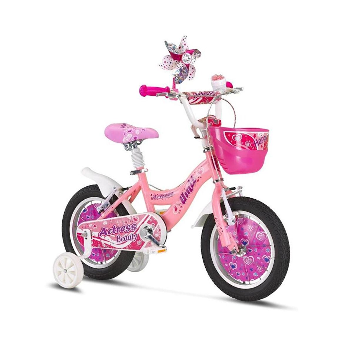 ÜMİT 1464 ACTRESS-BMX-SEPET-V-KIZ ÇOCUK BİSİKLETİ 14 JANT PEMBE