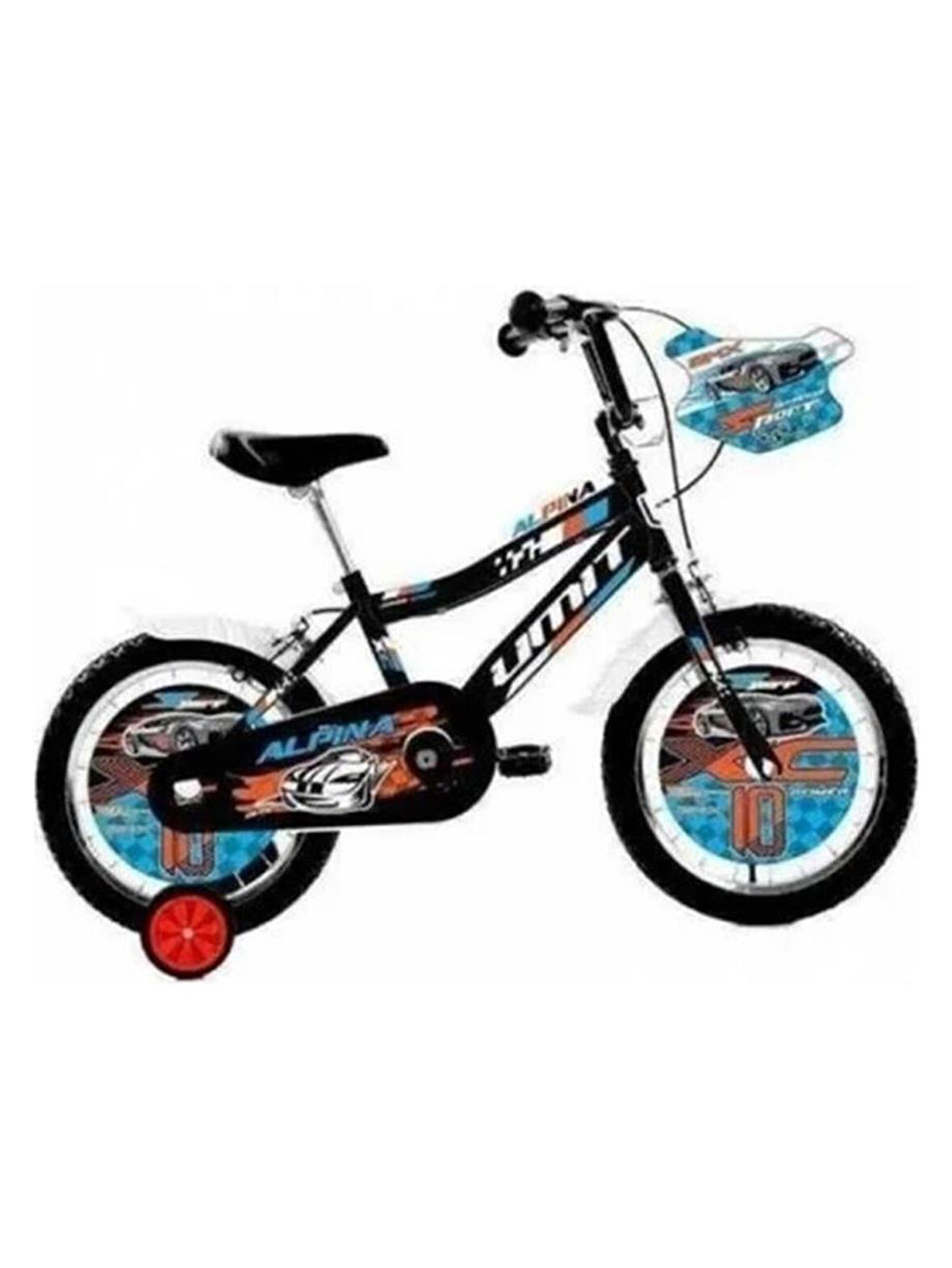 ÜMİT 1647 ALPINA-M-BMX-V ERKEK ÇOCUK BİSİKLETİ 16 JANT SİYAH  MAVİ TURUNCU