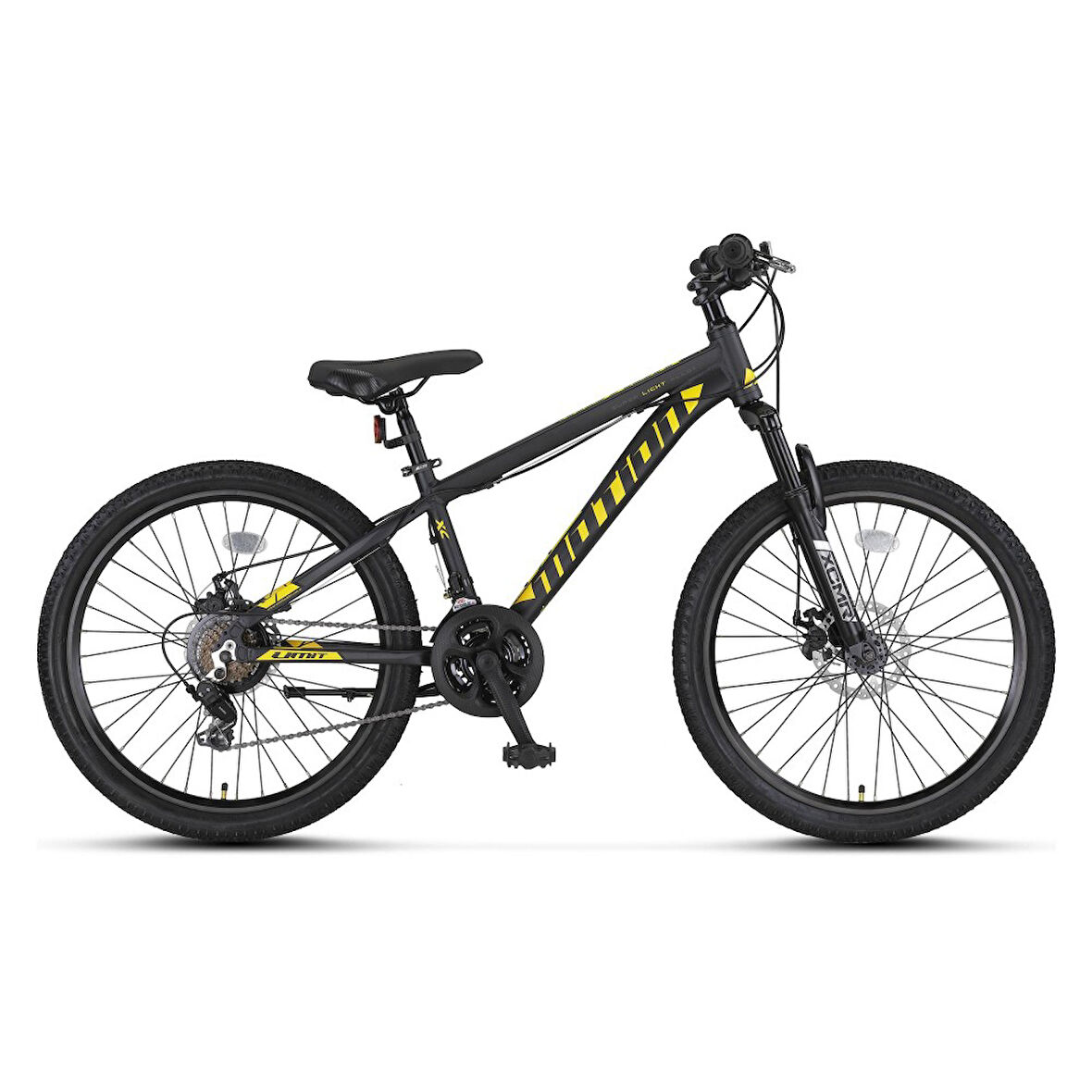 Ümit 2478  Motıon 2D Disk fren Erkek Bisikleti 24 Jant 21 Vites Black-Yellow