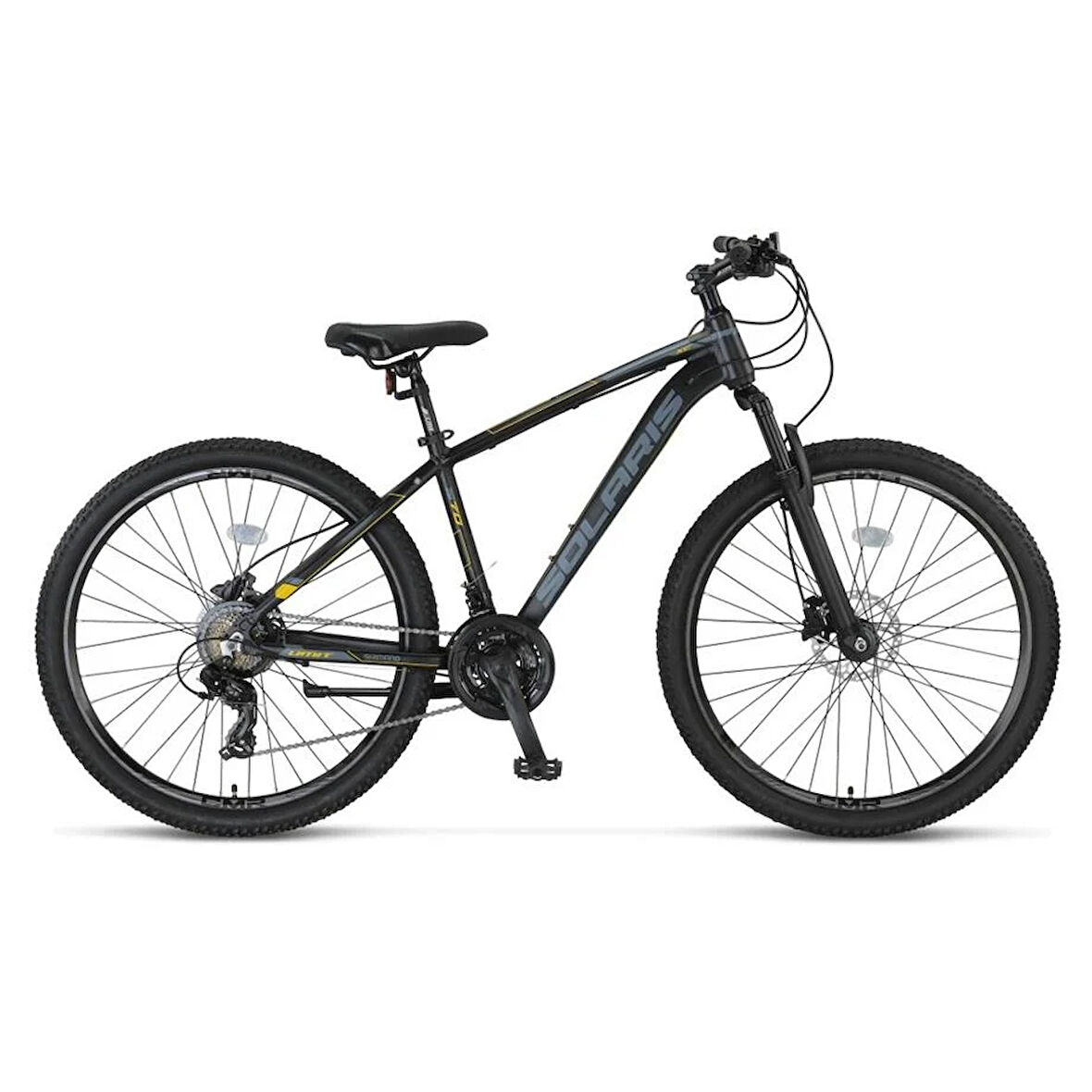 ÜMİT 2752 SOLARIS-M-HD ERKEK DAĞ BİSİKLETİ 460H 27.5 JANT 21 VİTES SİYAH SARI