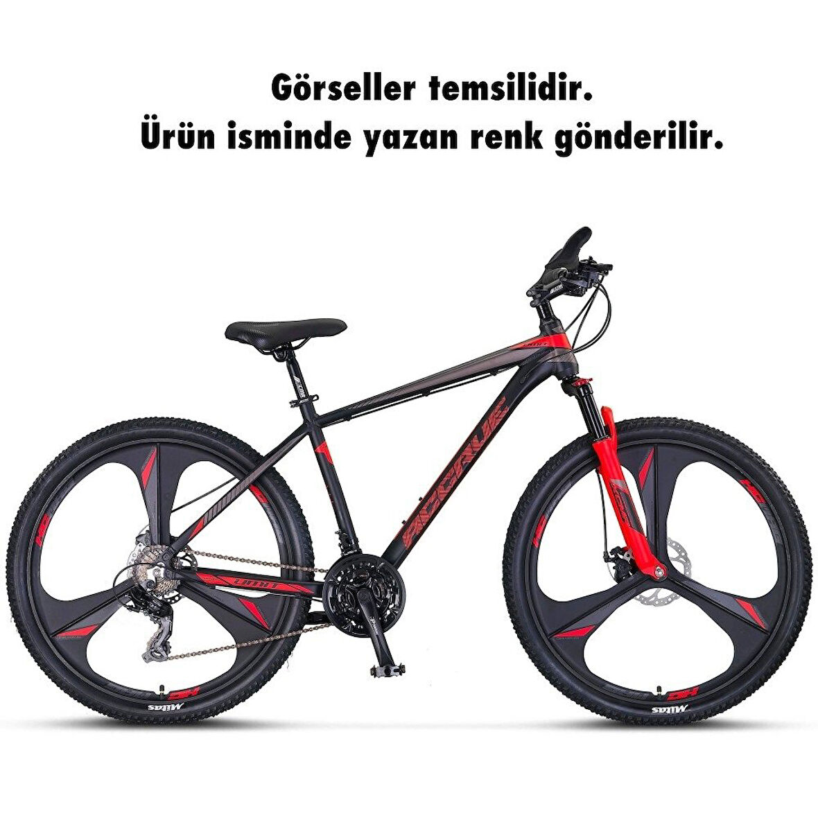 Ümit Bisiklet 2756 Accrue 2D  27,5 İnç 21 Vites Dağ Bisikleti White-Gold