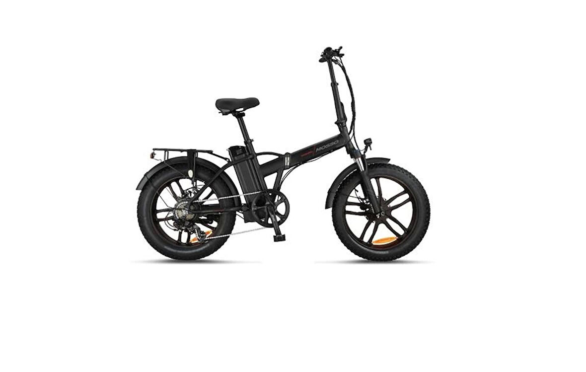 MOSSO MAGNERA ELEKTRİKLİ KATLANIR BİSİKLET 420H HYD 20 JANT 7 VİTES MAT SİYAH