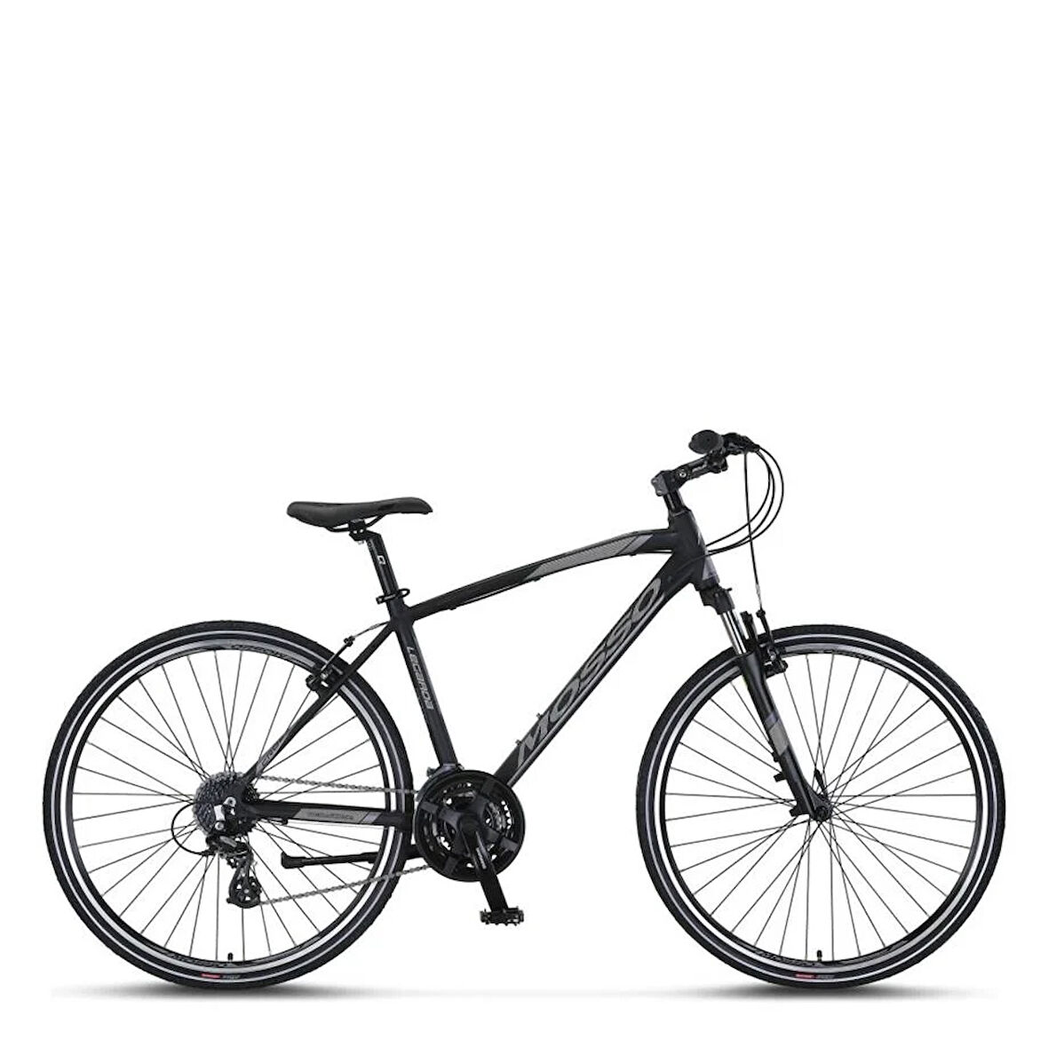 MOSSO LEGARDA-2324-MSM-V ERKEK ŞEHİR BİSİKLETİ 460H 28 JANT 24 VİTES SİYAH ANTRASİT
