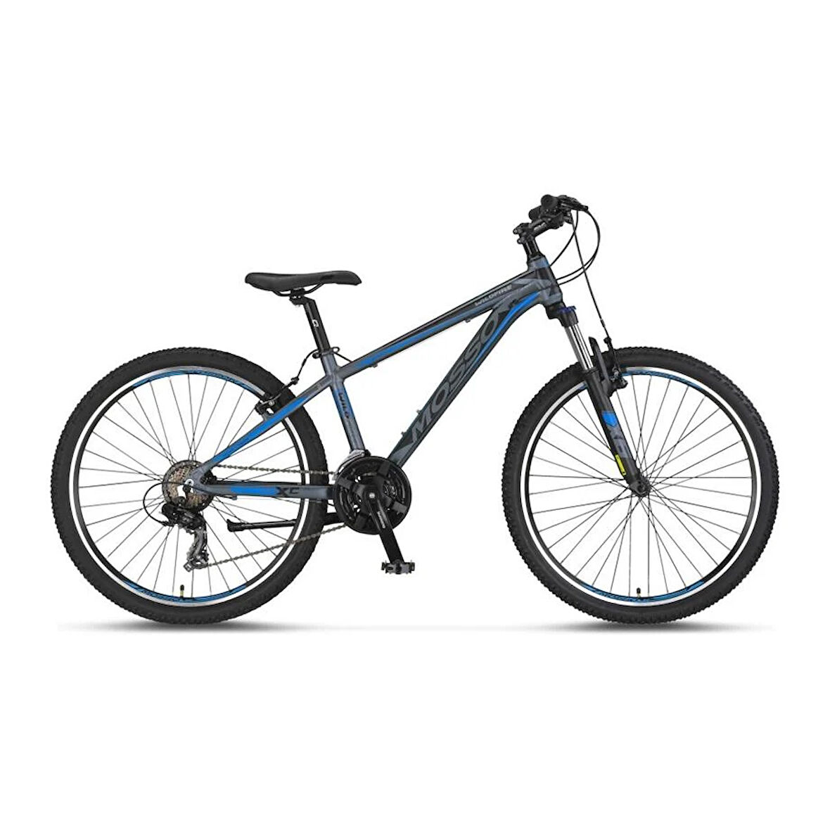 MOSSO WILDFIRE M-26-V ERKEK DAĞ BİSİKLETİ 357H V 26 JANT 21 VİTES ANTRASİT MAVİ