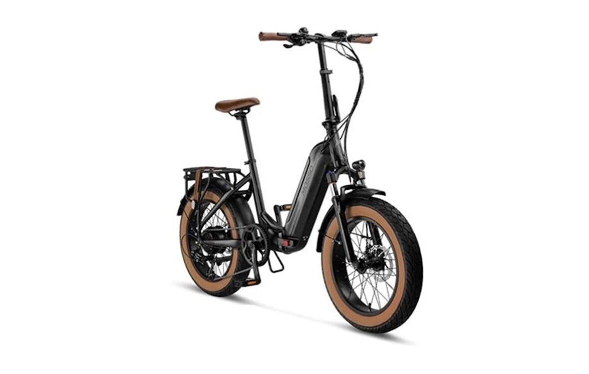 MOSSO HYDRA ELEKTRİKLİ KATLANIR BİSİKLET 420H HYD 20 JANT 7 VİTES MAT SİYAH