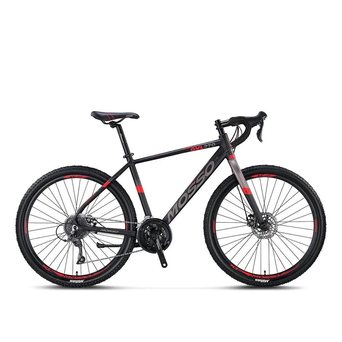 Mosso Claris GVL270 27.5 Jant 16 Vites 53 Cm Hidrolik Fren Şehir Bisikleti-Siyah-Kırmızı