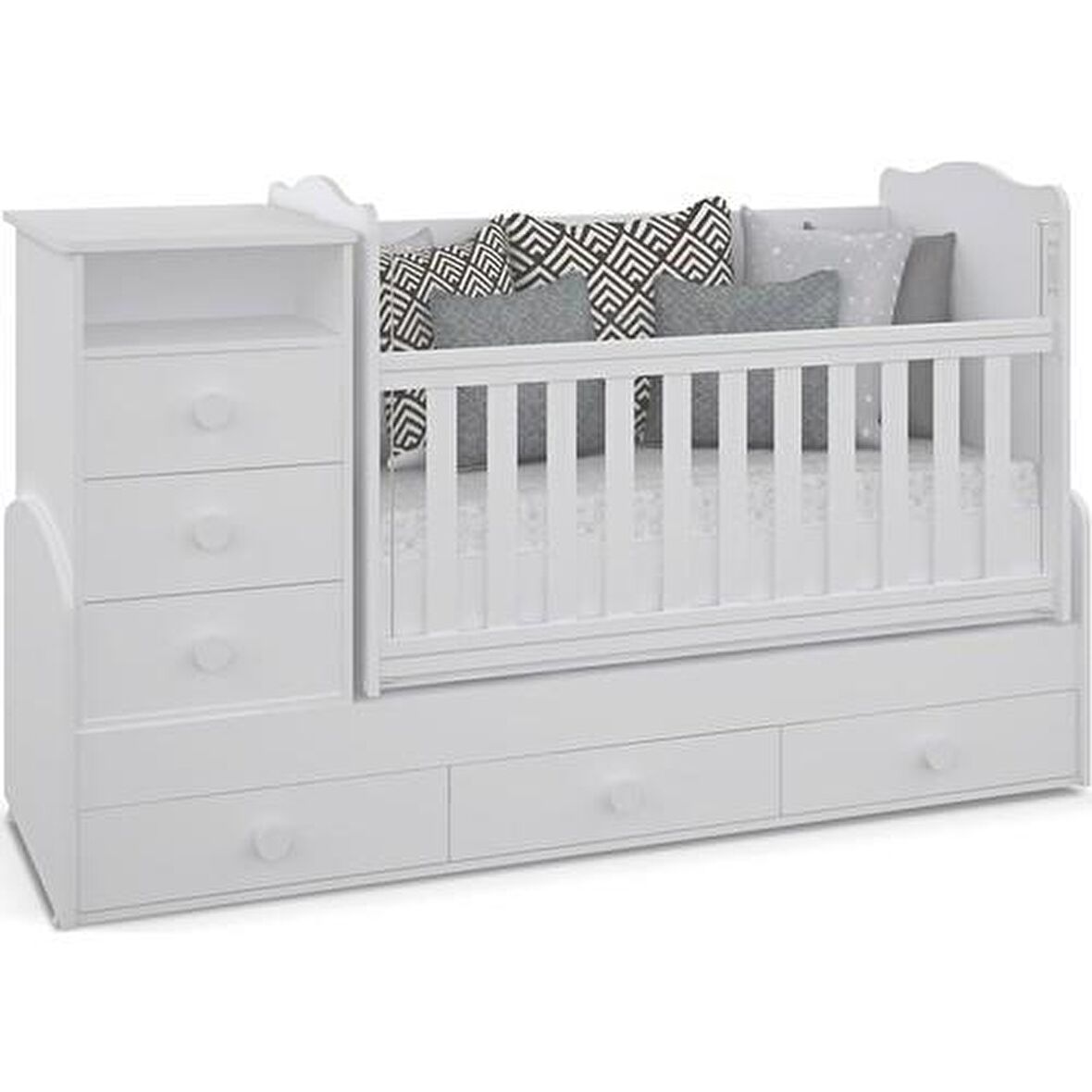 Baby Hope Y930-55/58 Sallanır Beyaz Standart Beşik