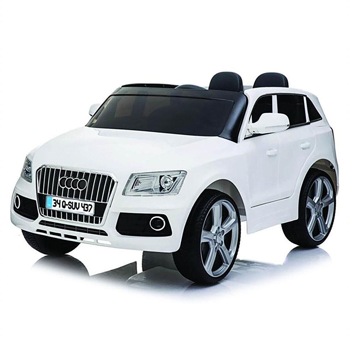 Babyhope Q-Suv Uzaktan Kumandalı Akülü Araba 12V Beyaz -103226