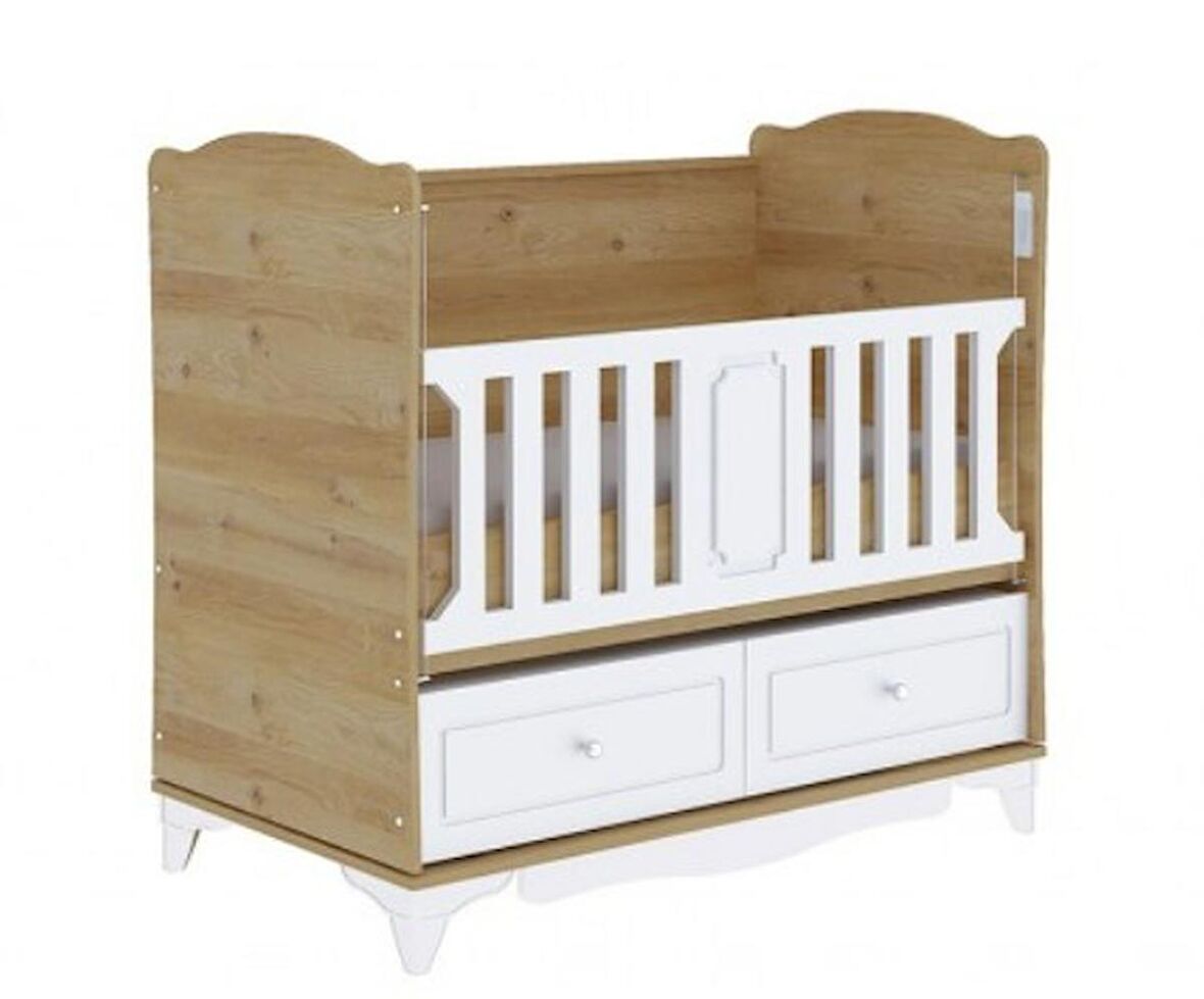 Baby Hope 975-57 Sallanır Beyaz Kahverengi Standart Beşik