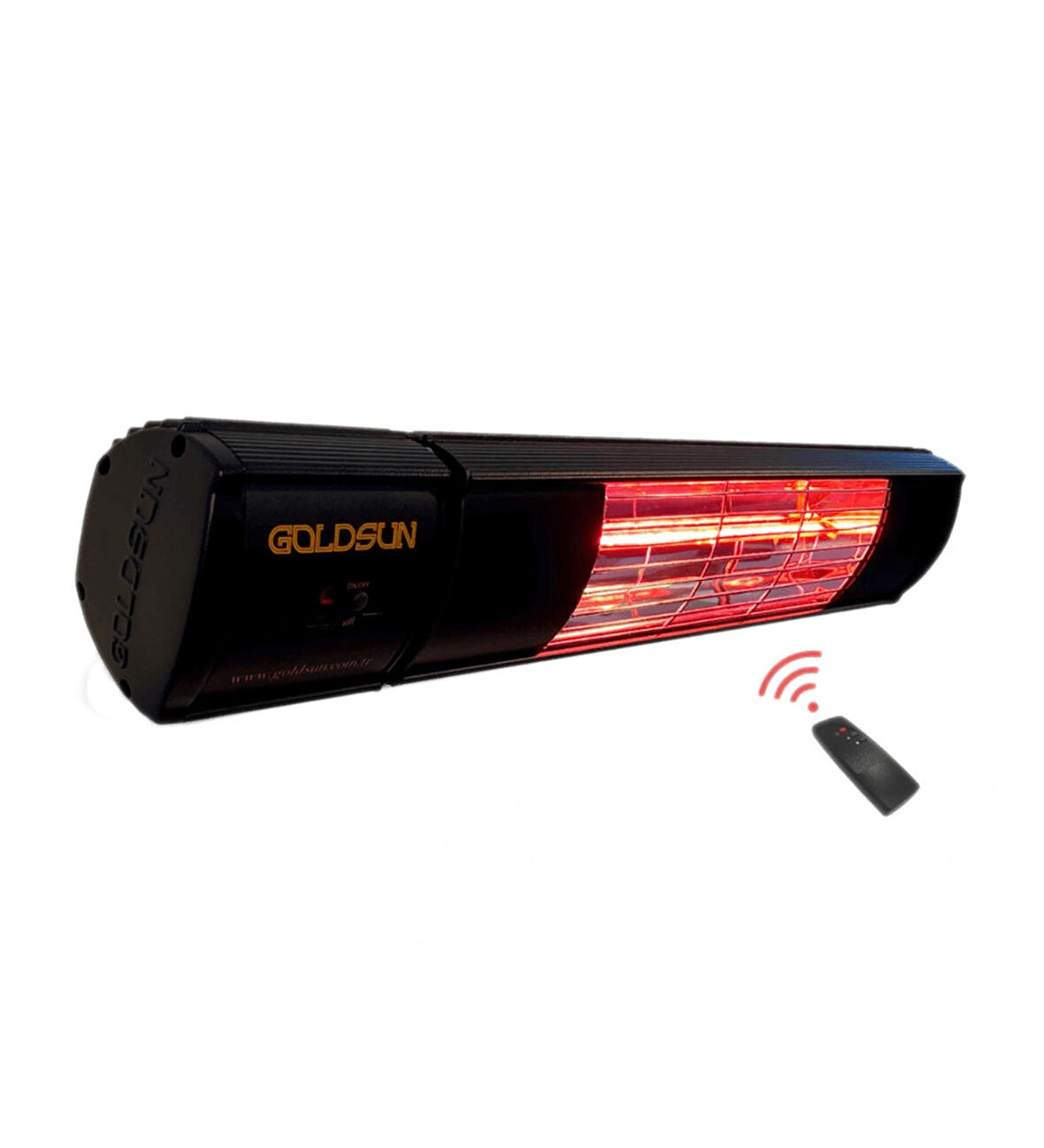 GOLDSUN AQUA PLUS 2000W KUMANDALI SUYA DAYANIKLI ELEKTRİKLİ ISITICI - SİYAH