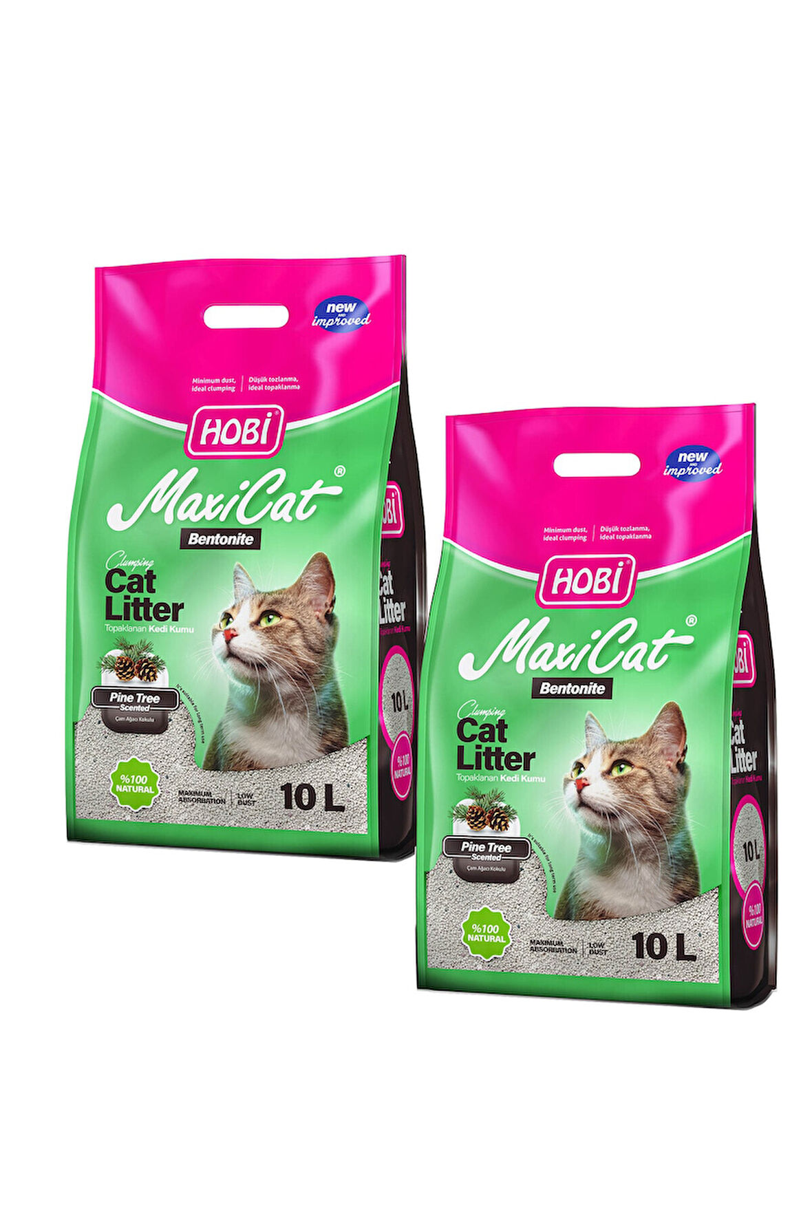 Hobi Maxicat kedi kumu çam kokulu 10 lt