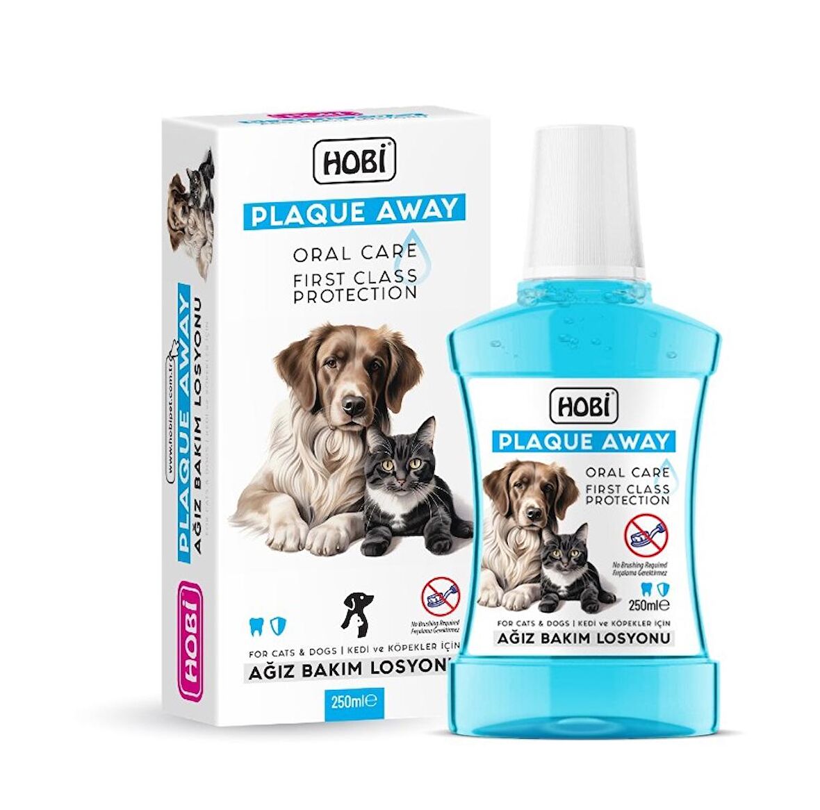 Plaque Away Kedi ve Köpekler İçin Ağız Bakım Sölüsyonu 250ml