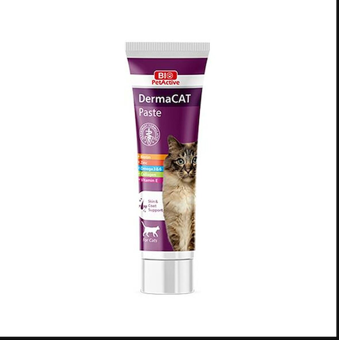 Bio Pet Active Derma Cat Cilt Sağlığı Destekleyici Kedi Vitamin Macunu 100 Ml