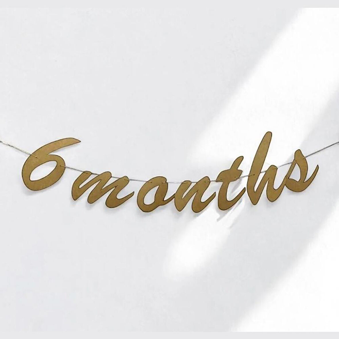 Yarım Yaş Partisi 6 Months Kaligrafi Banner