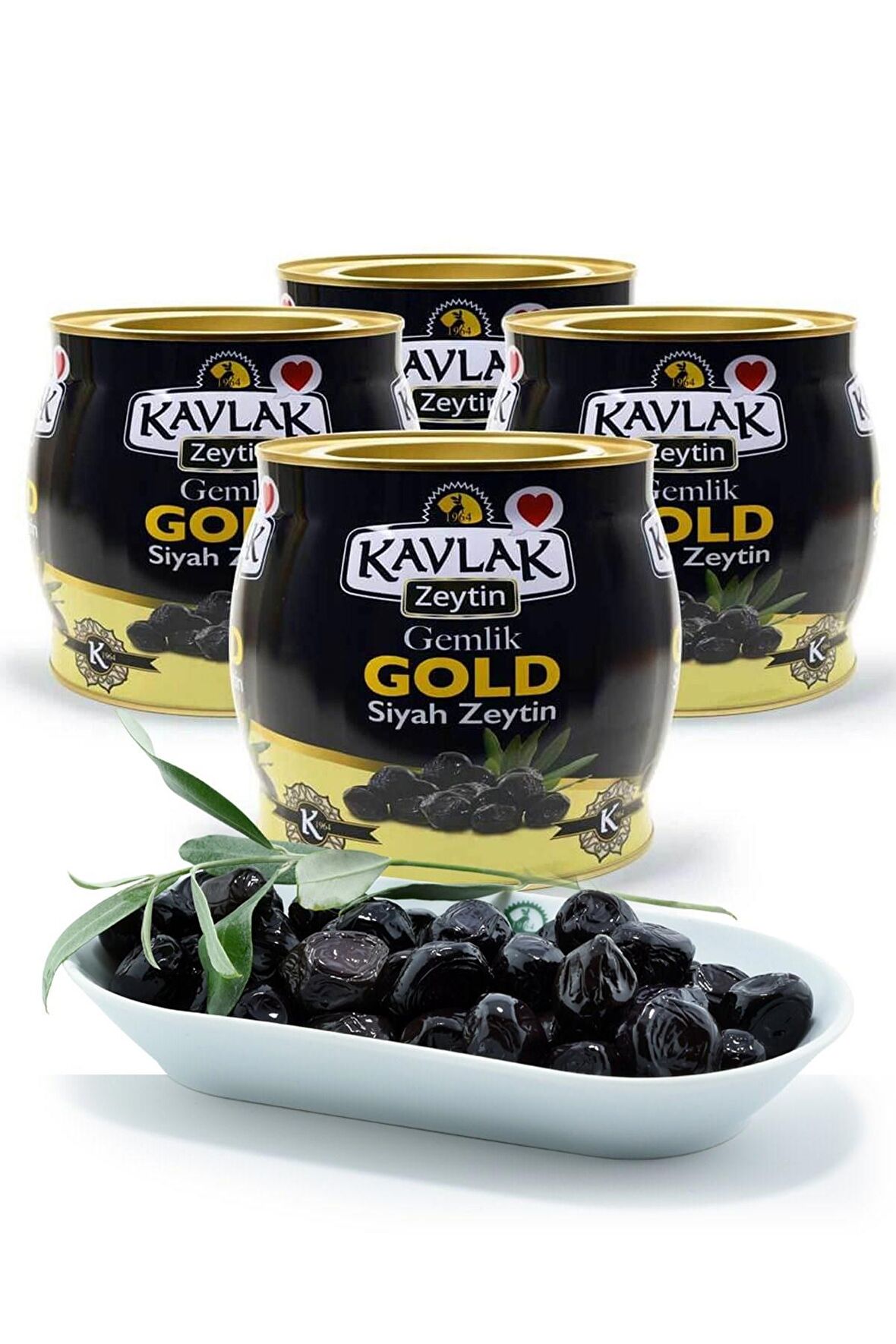 Kavlak Gold Gemlik Siyah Zeytin 2 Kg 4 Lü Kampanya