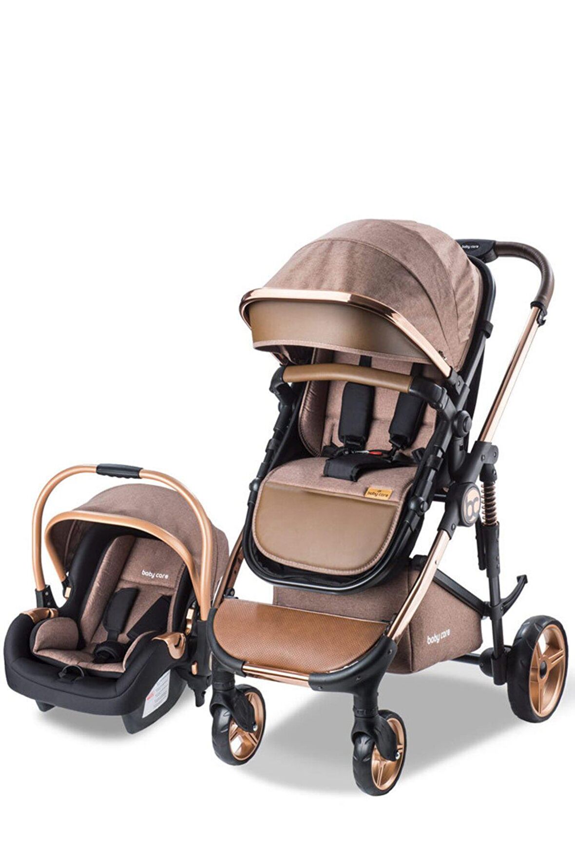 Baby Care BC-440 Collarado Chrome Çift Yönlü Travel Sistem Bebek Arabası