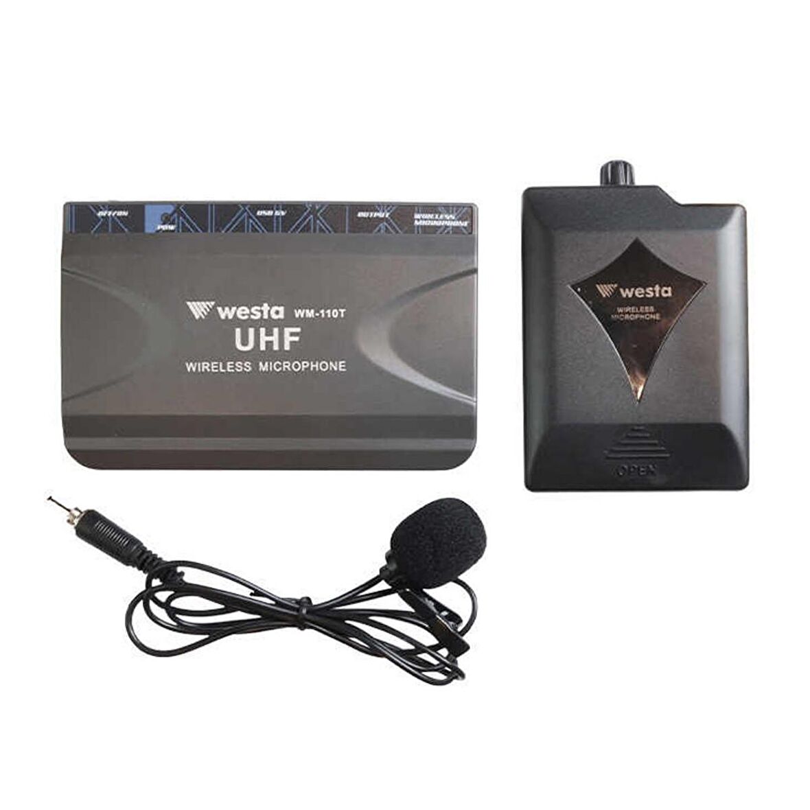 YAKA MİKROFONU KABLOSUZ UHF WESTA WM-110T
