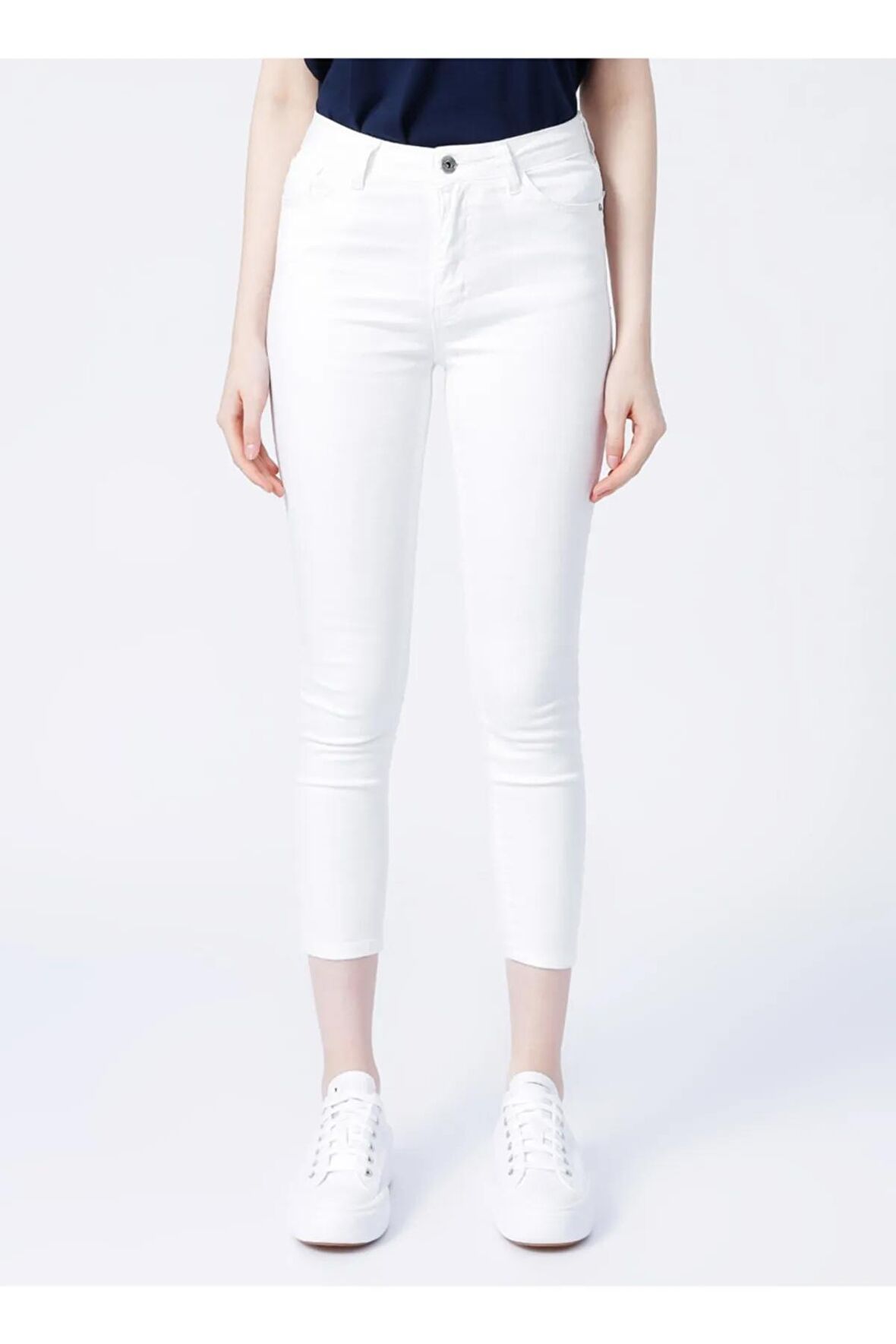 23Y0565K1 Fashion Friends Kadın Pantolon Beyaz