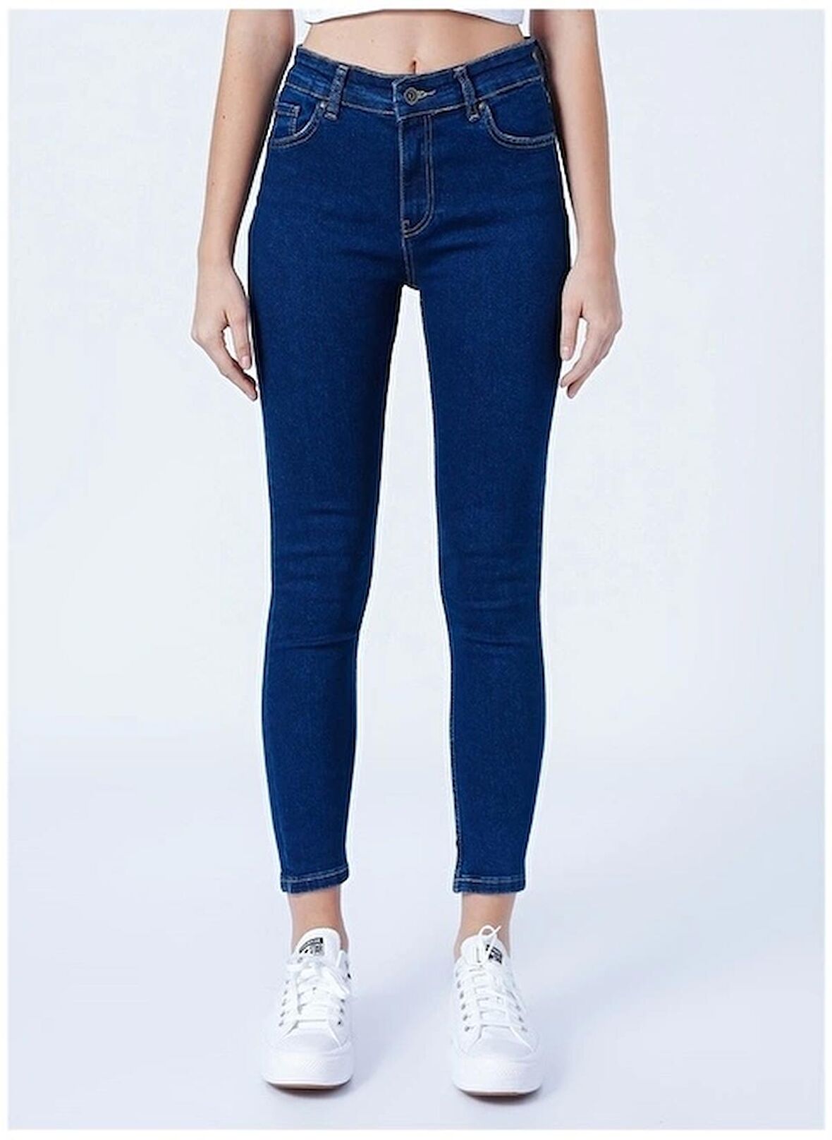 23Y0565K1 Fashion Friends Kadın Pantolon MAVİ