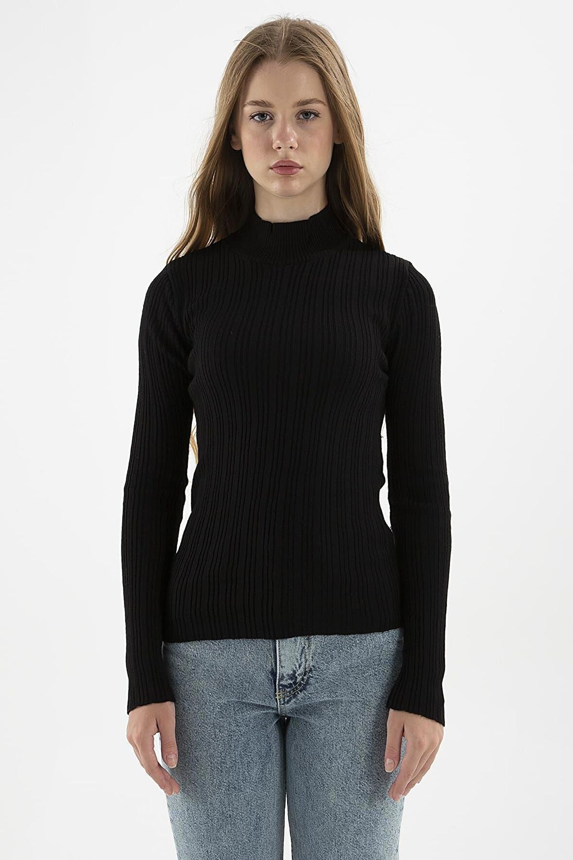 Fashıon Frıends Yarım Balıkçı Kadın Kazak 23K0389K1