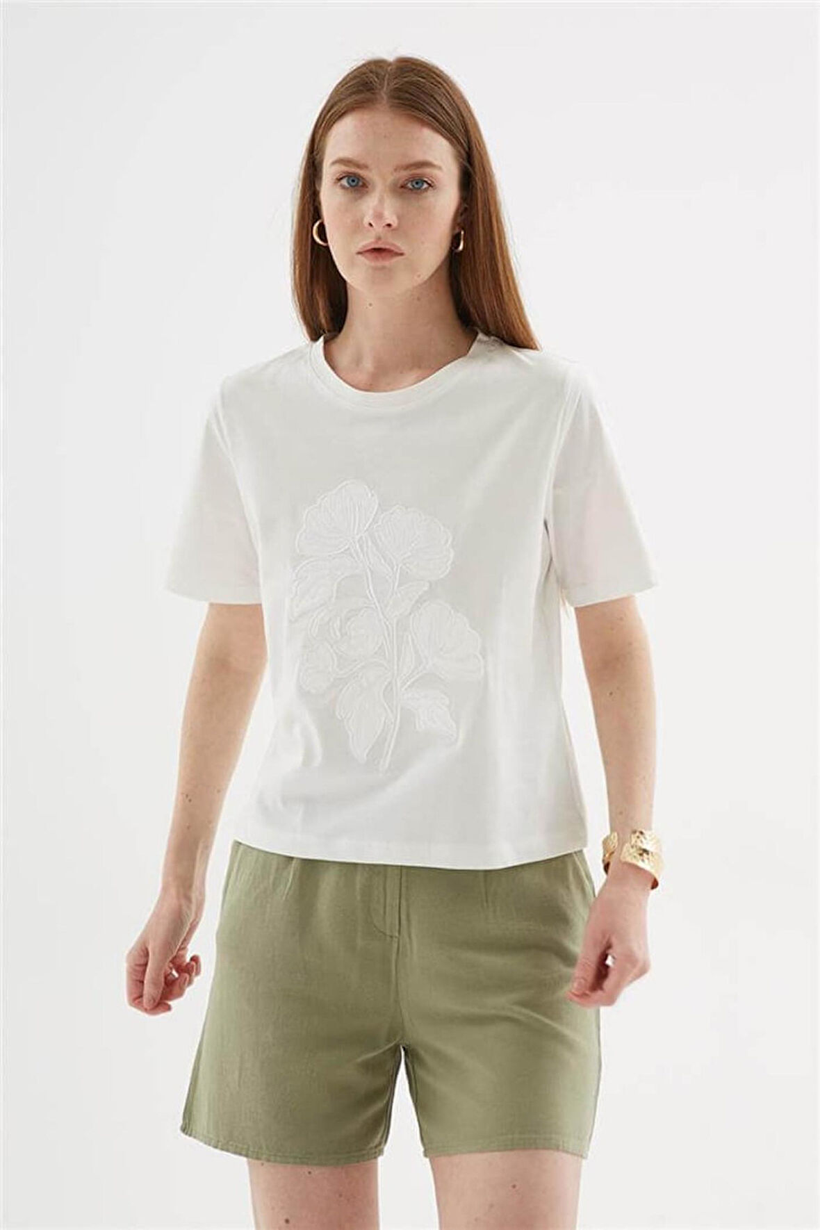 Fashion Friends 25Y0078K1 Kadın Aplikeli Bluz