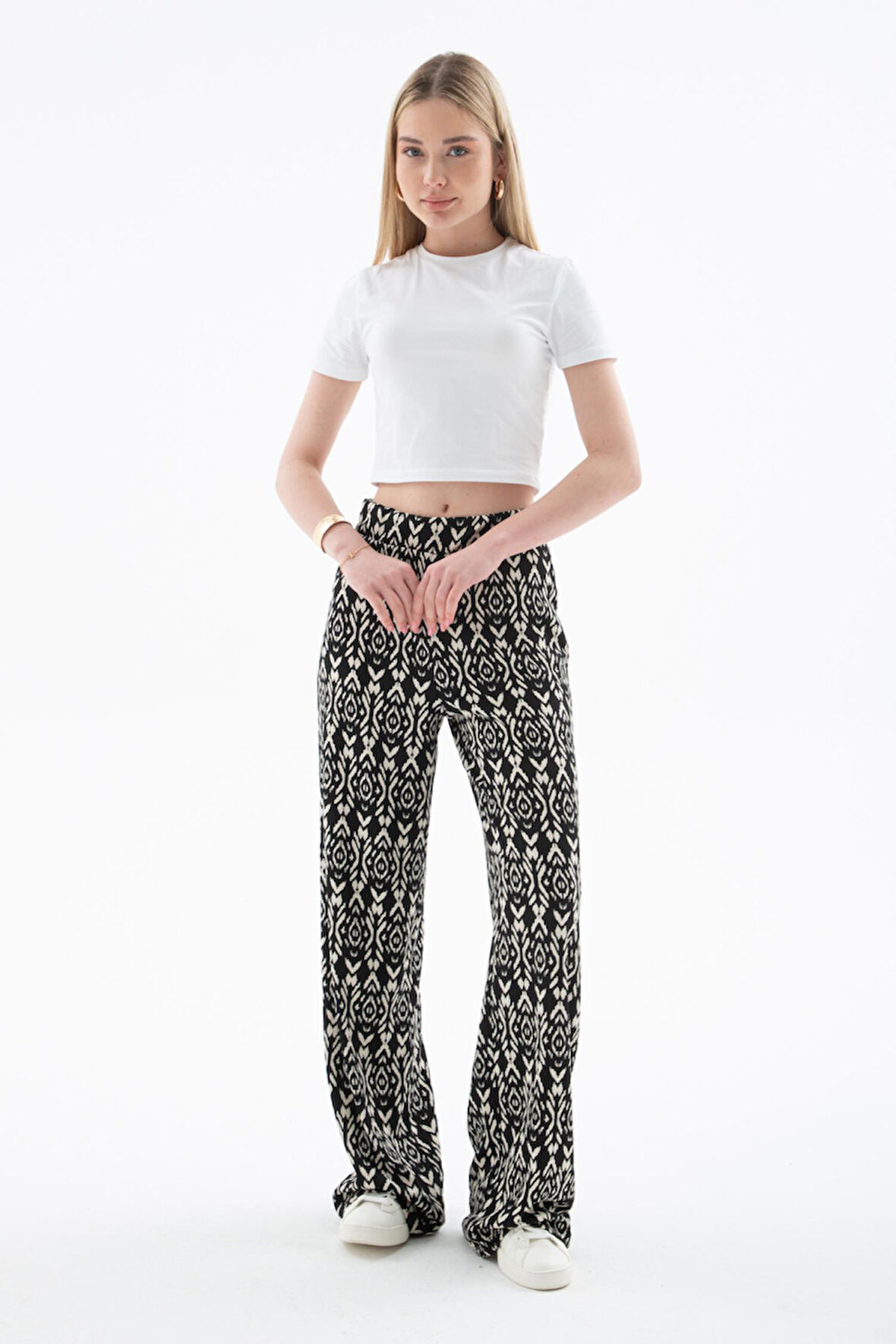 Fashion Friends 25Y0179K1 Kadın Desenli Pantolon